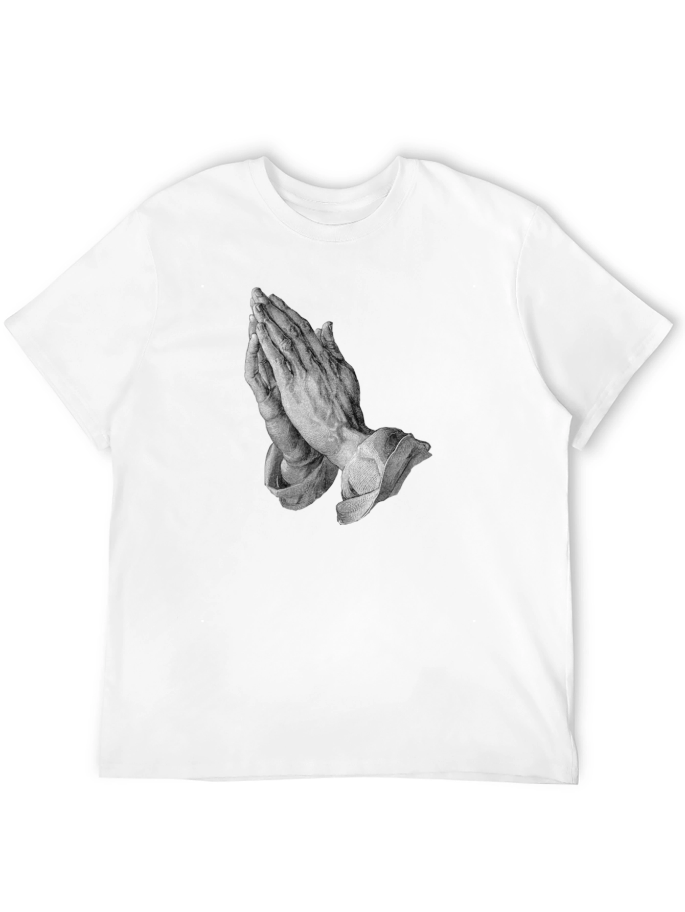 Praying Hands Graphic Tee - Classic Black T-Shirt