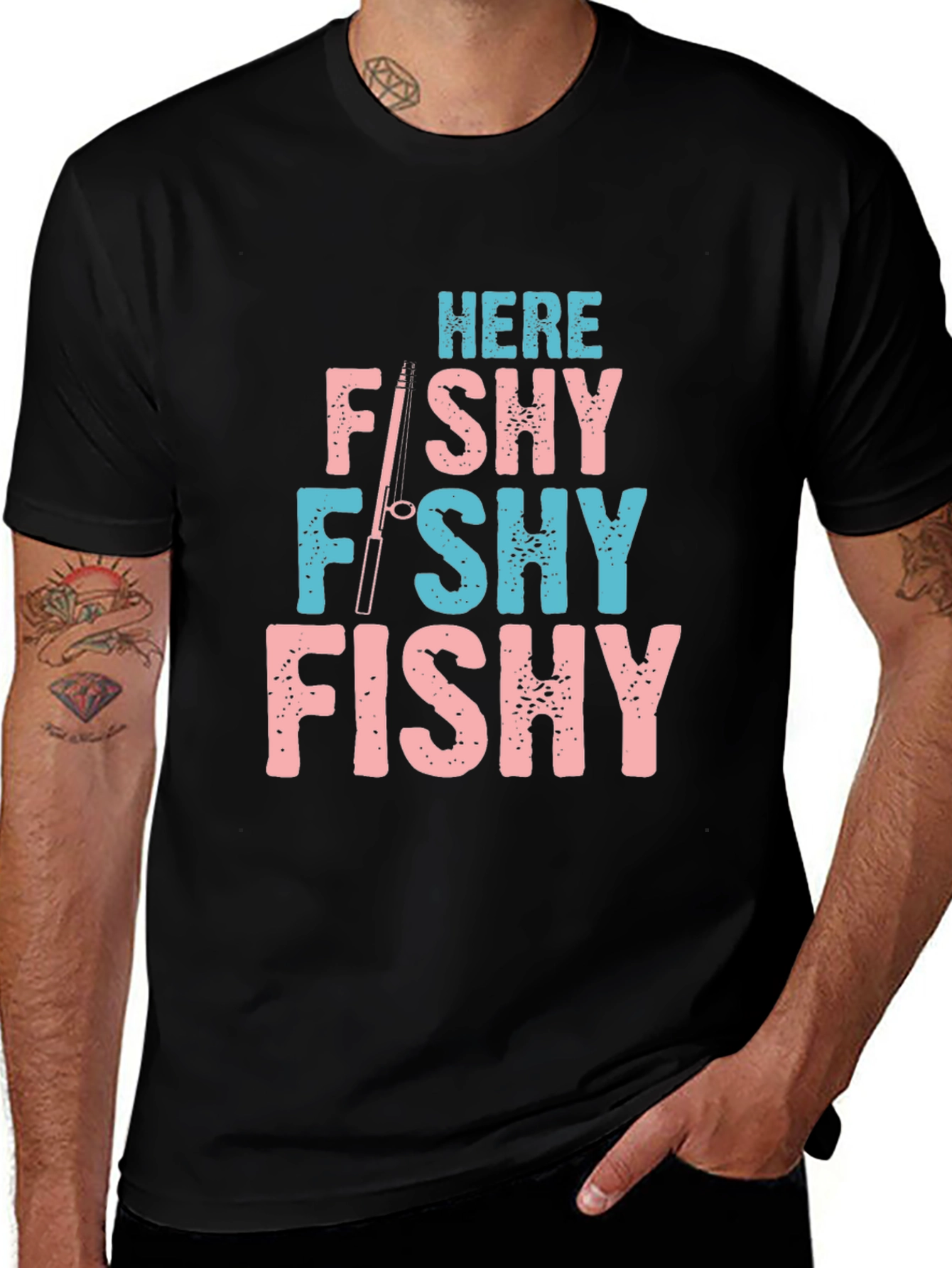 Here Fishy Fishy Fishing T-Shirt