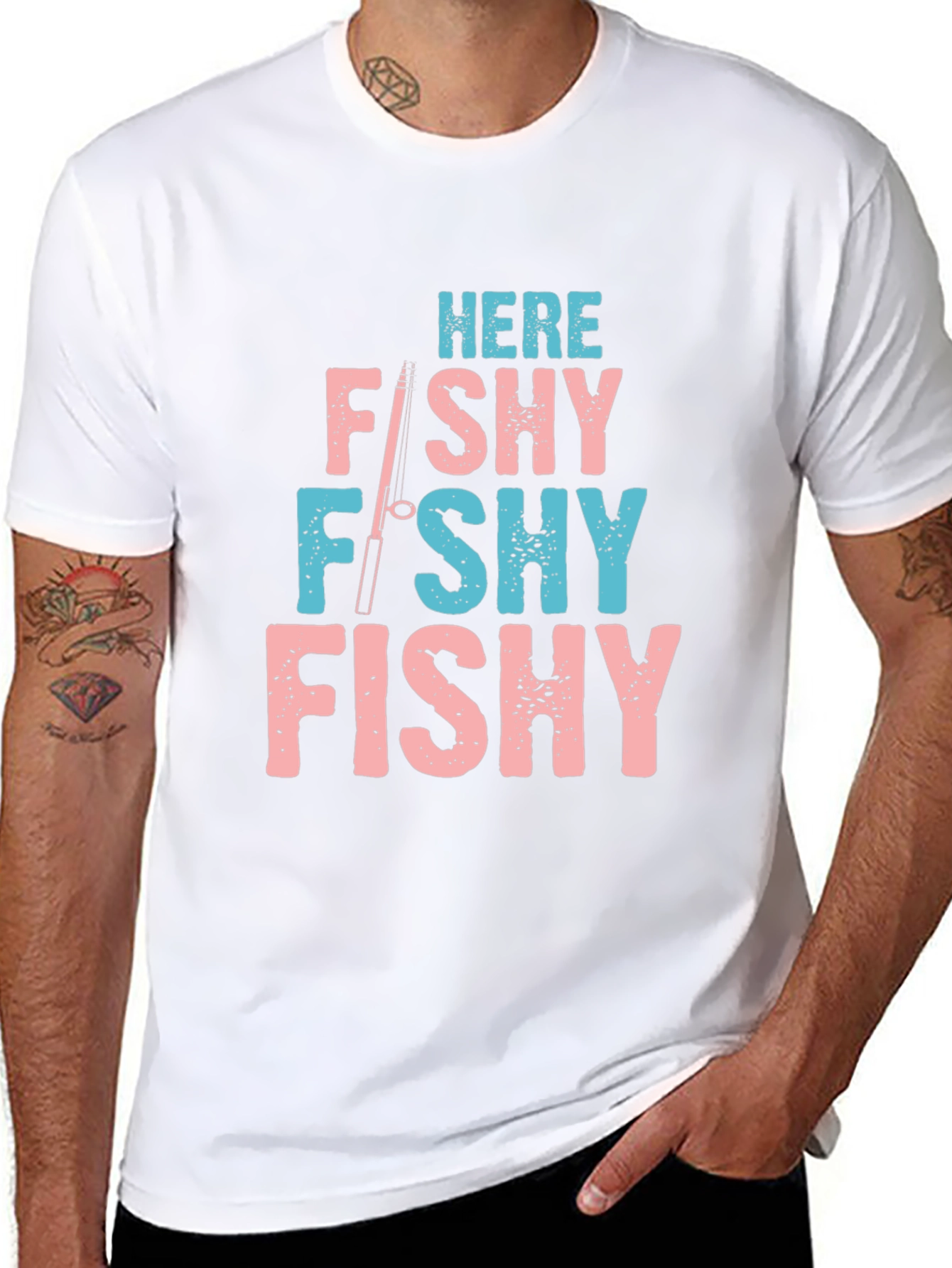Here Fishy Fishy Fishing T-Shirt