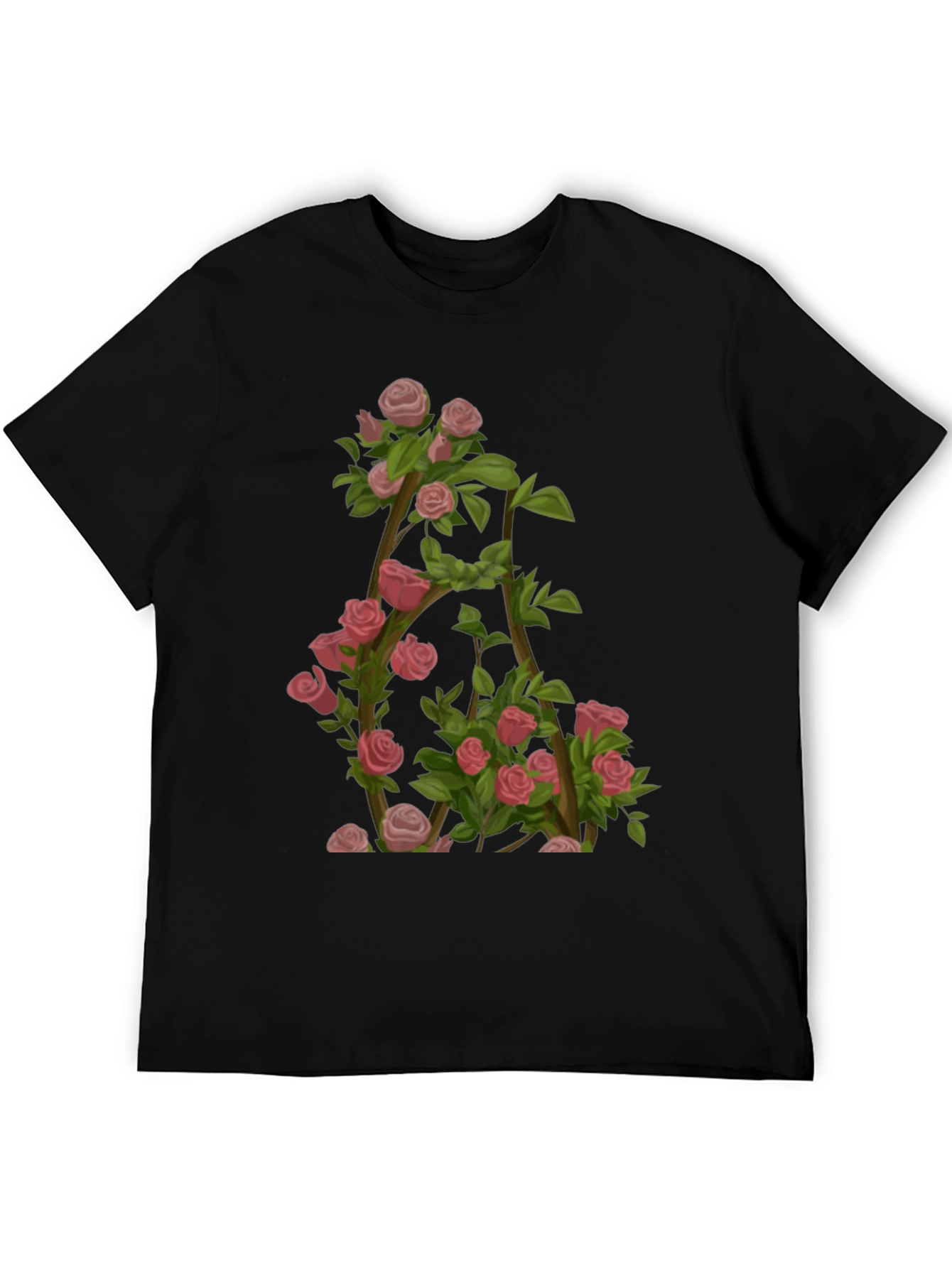 Floral Letter A T-Shirt - Nature Inspired Design