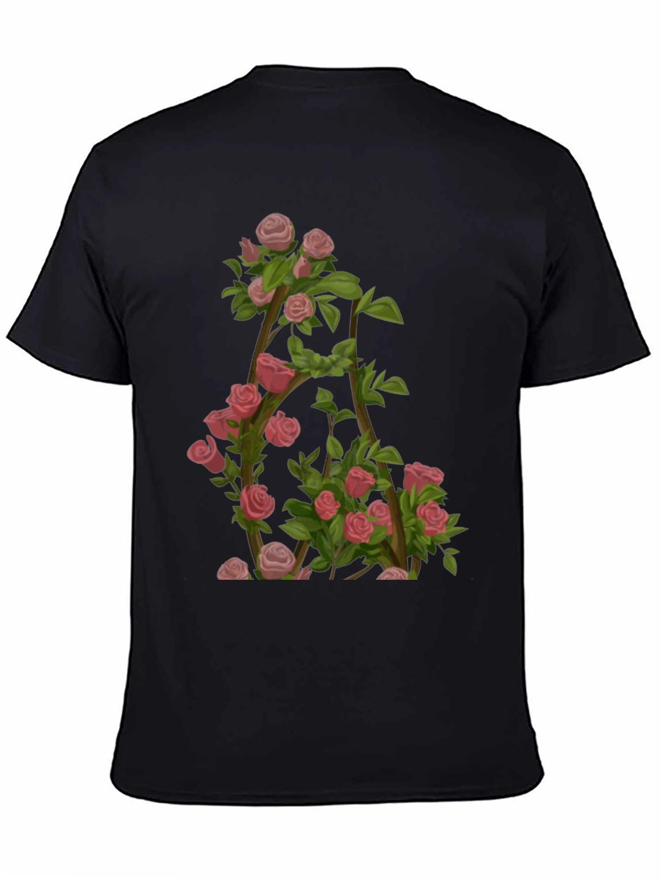 Floral Letter A T-Shirt - Nature Inspired Design