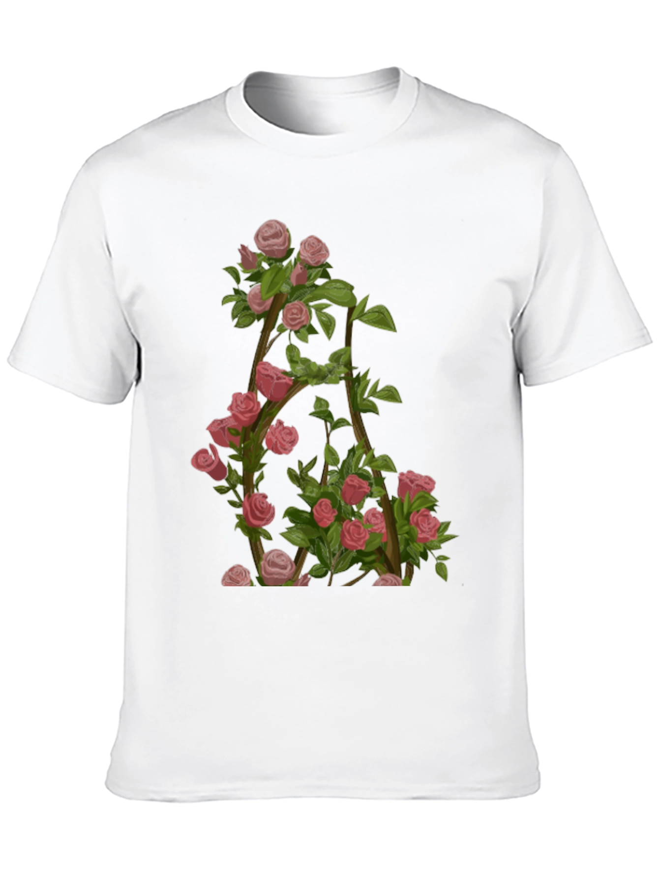 Floral Letter A T-Shirt - Nature Inspired Design