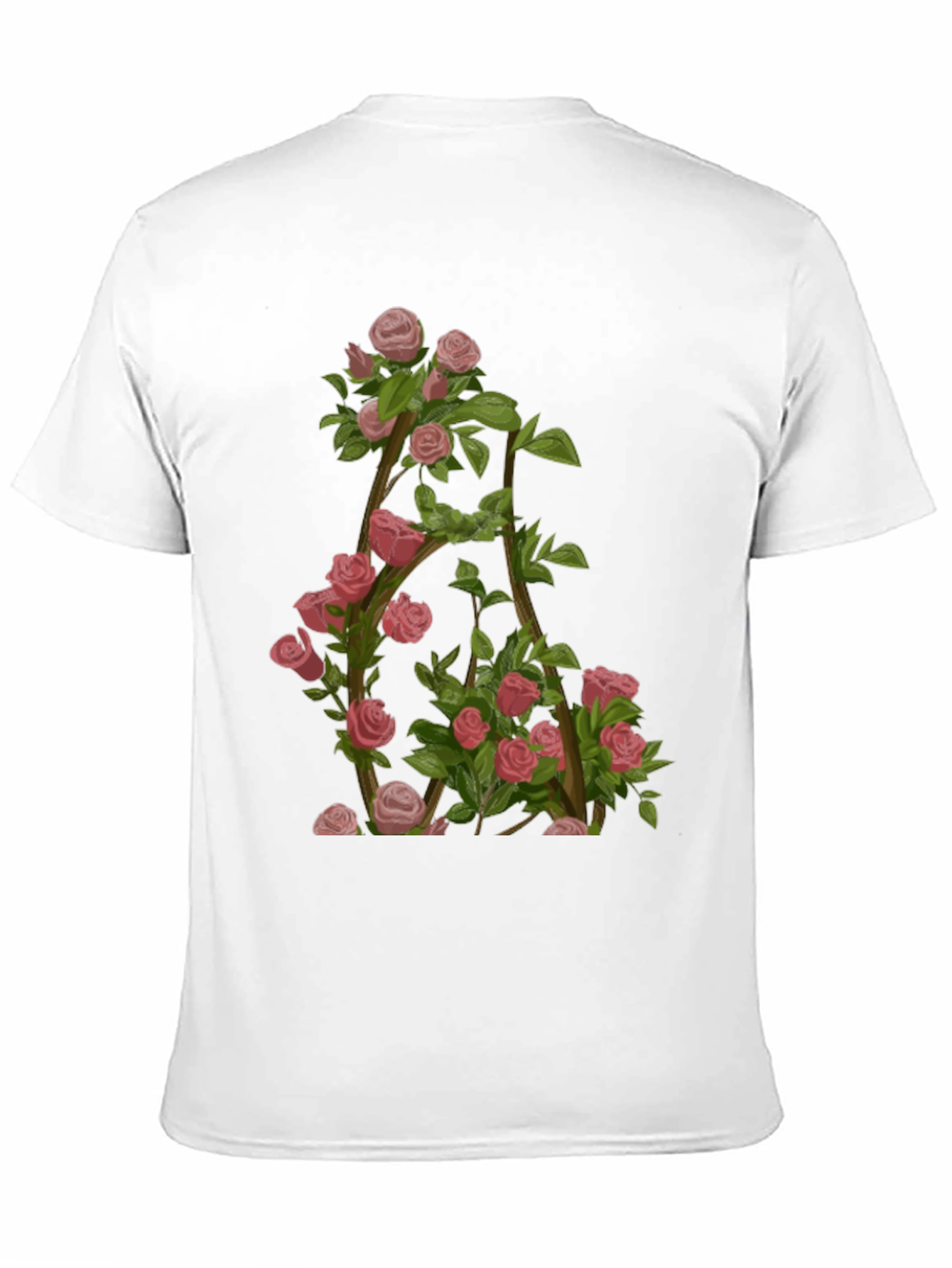 Floral Letter A T-Shirt - Nature Inspired Design