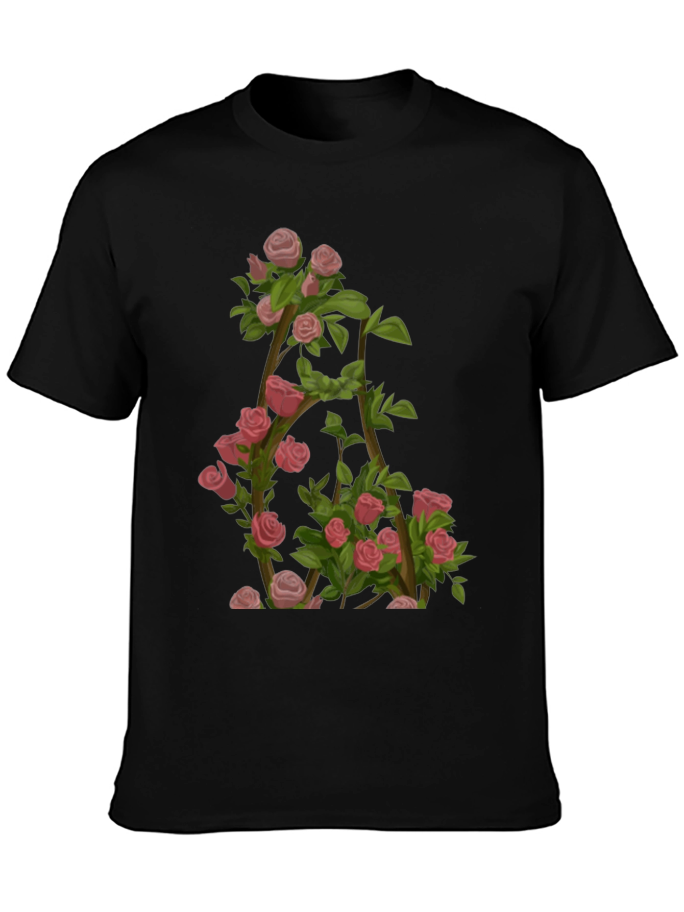 Floral Letter A T-Shirt - Nature Inspired Design