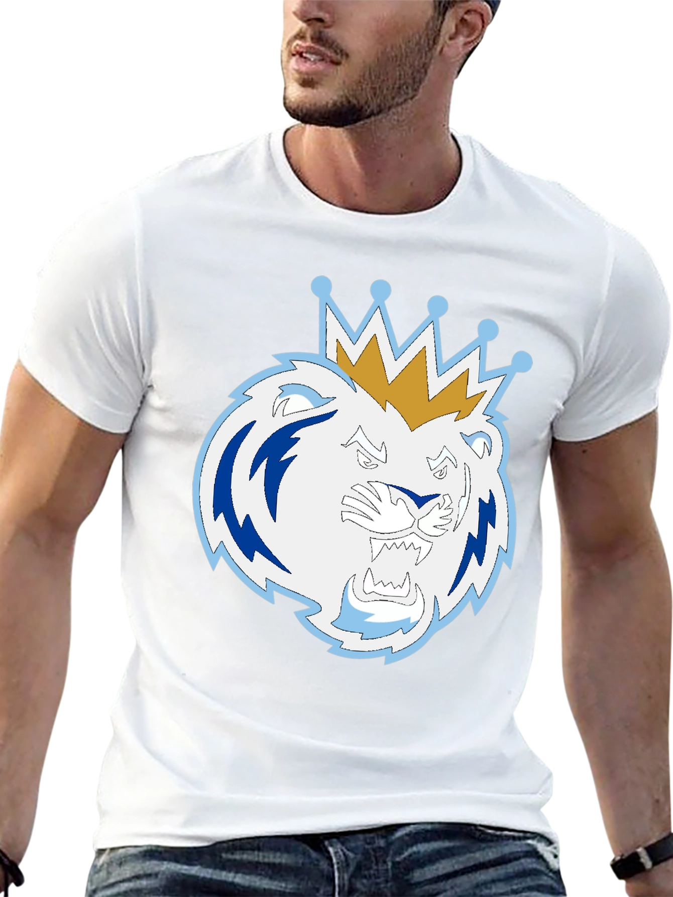 King Lion Graphic T-Shirt - Black Tee