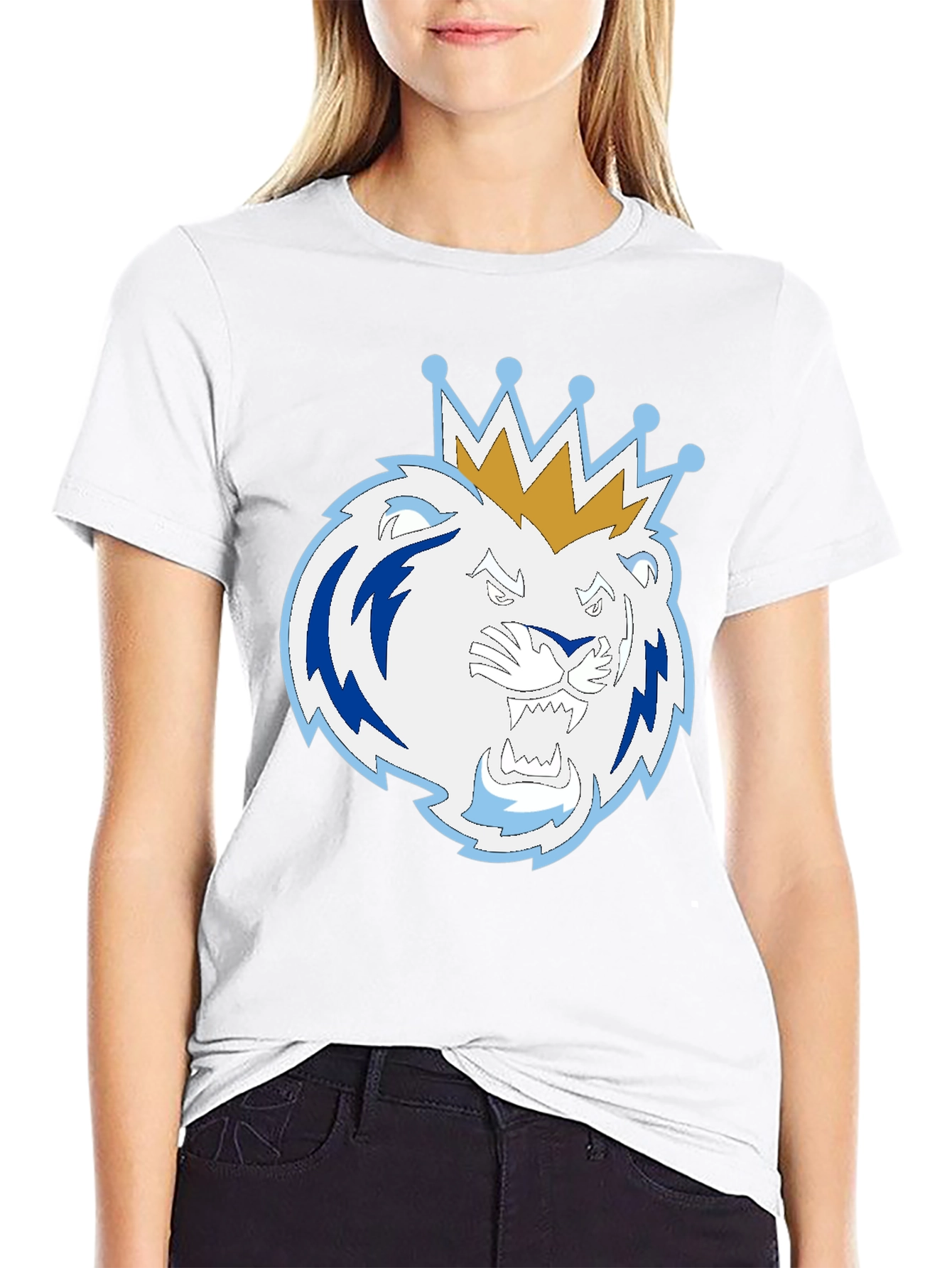 King Lion Graphic T-Shirt - Black Tee