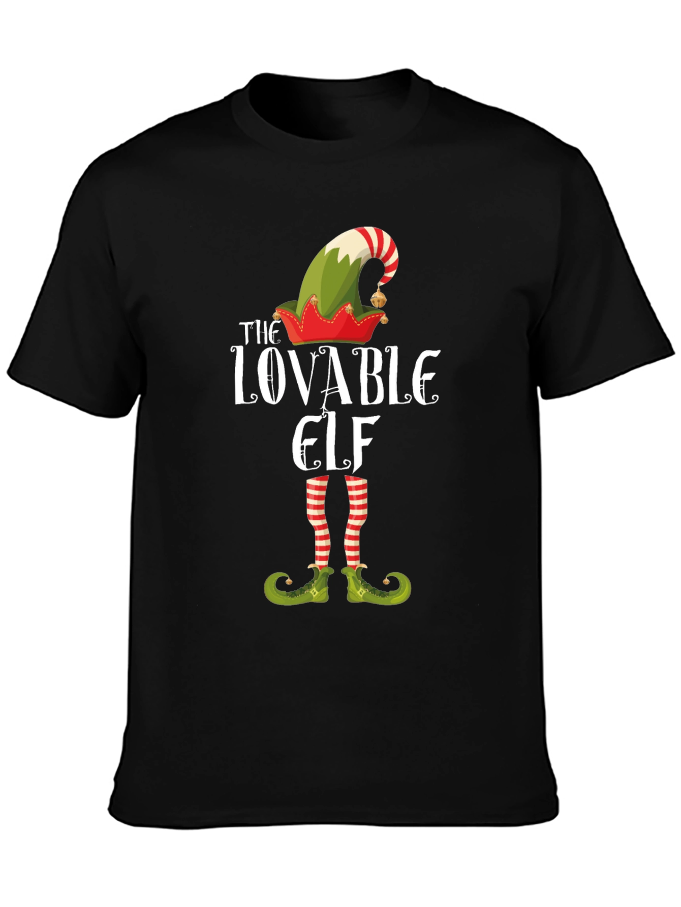Lovable Elf T-Shirt - Christmas Holiday Tee