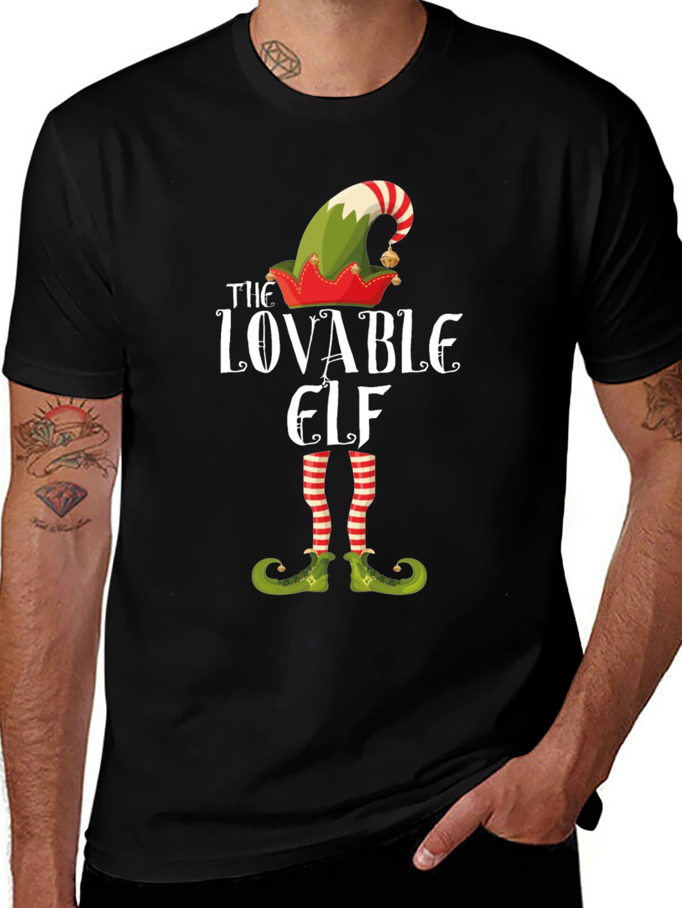Lovable Elf T-Shirt - Christmas Holiday Tee