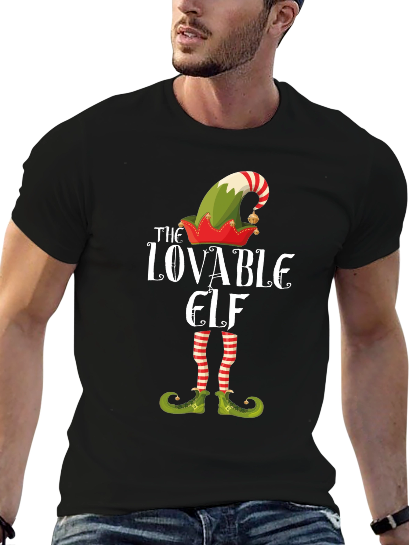 Lovable Elf T-Shirt - Christmas Holiday Tee