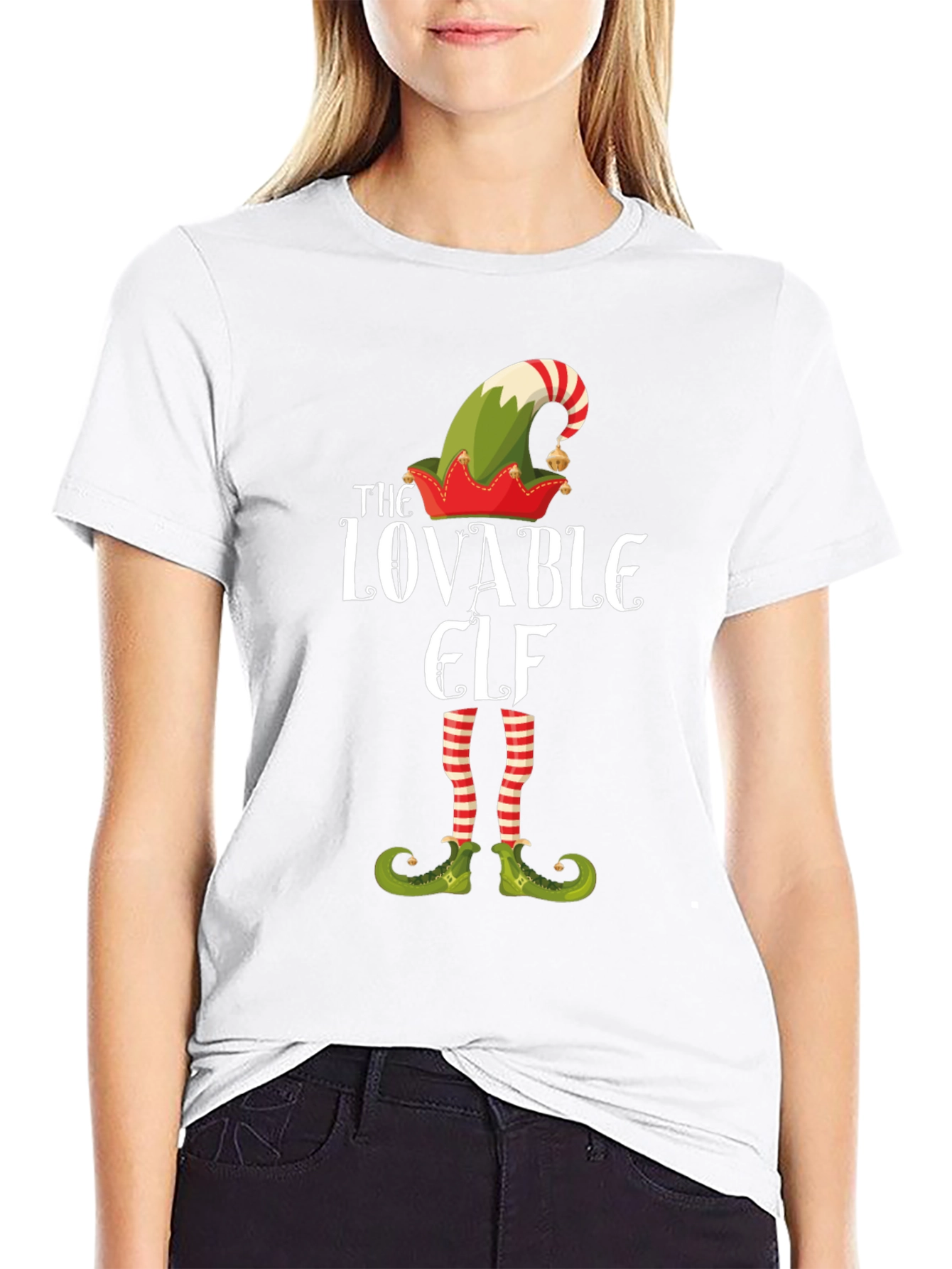 Lovable Elf T-Shirt - Christmas Holiday Tee