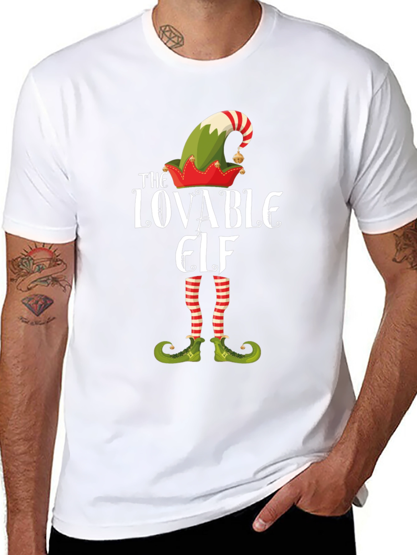 Lovable Elf T-Shirt - Christmas Holiday Tee