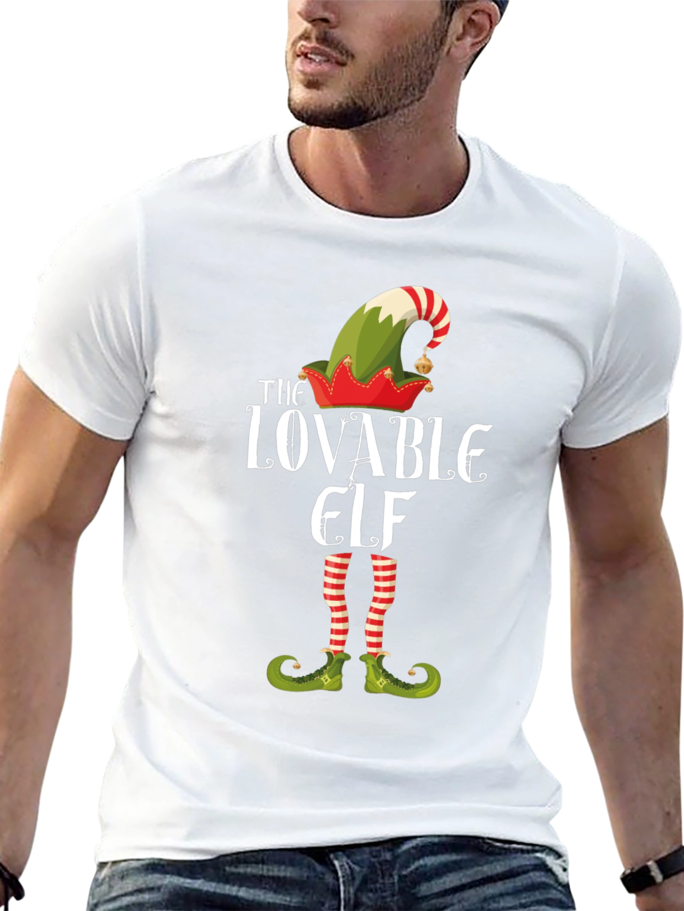 Lovable Elf T-Shirt - Christmas Holiday Tee