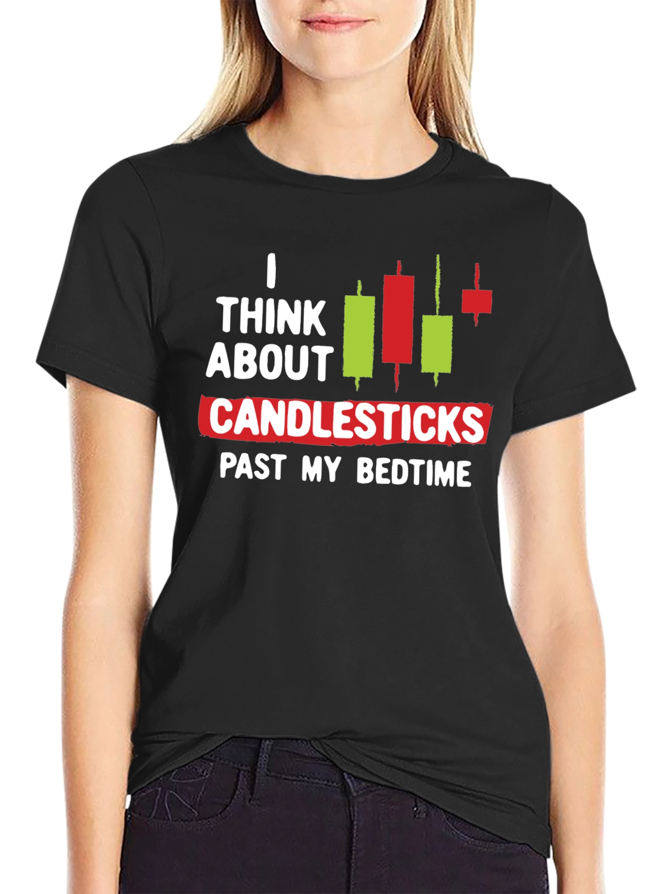I Think About Candlesticks Graphic T-Shirt