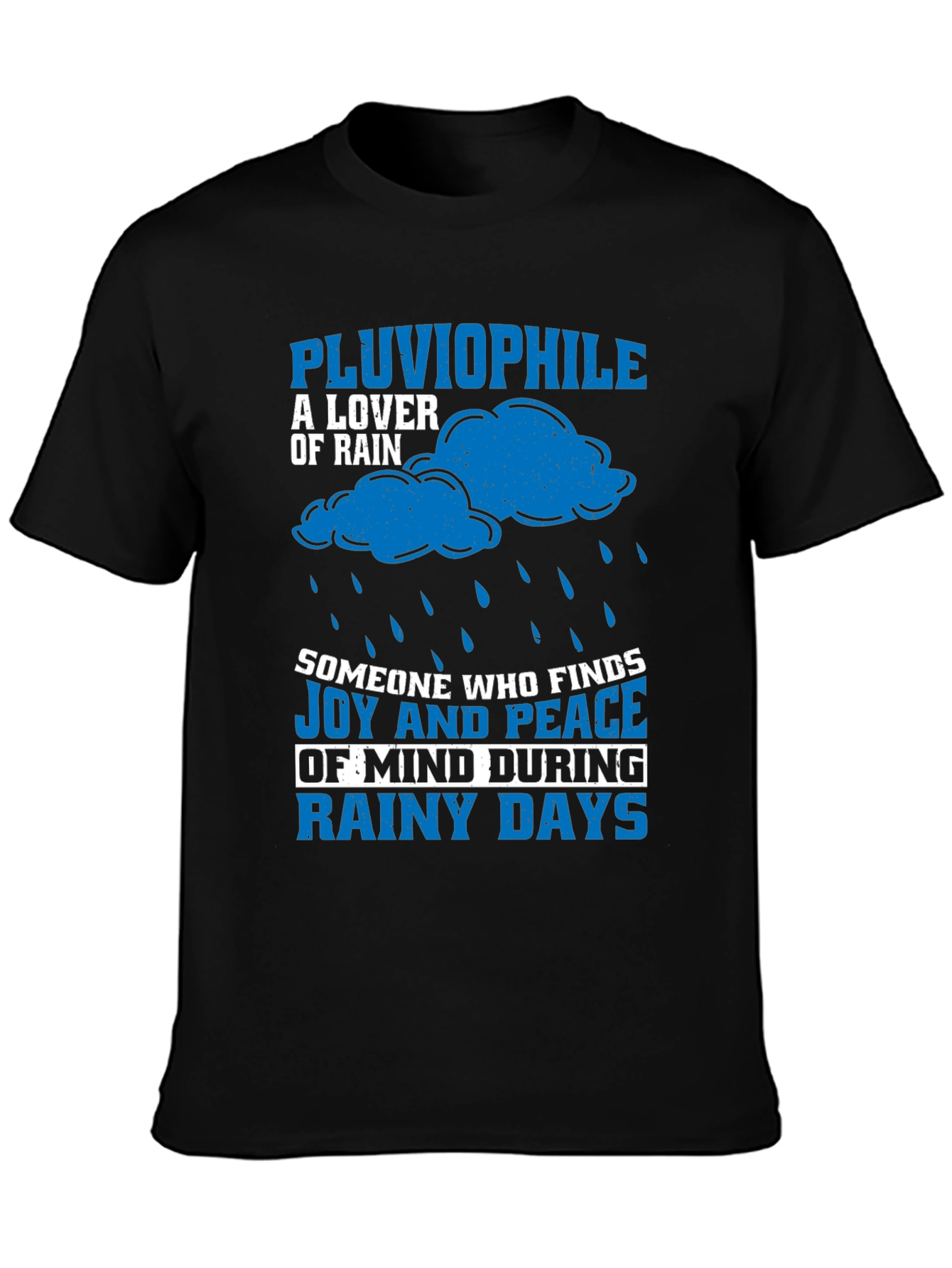 Pluviophile Rain Lover Graphic T-Shirt