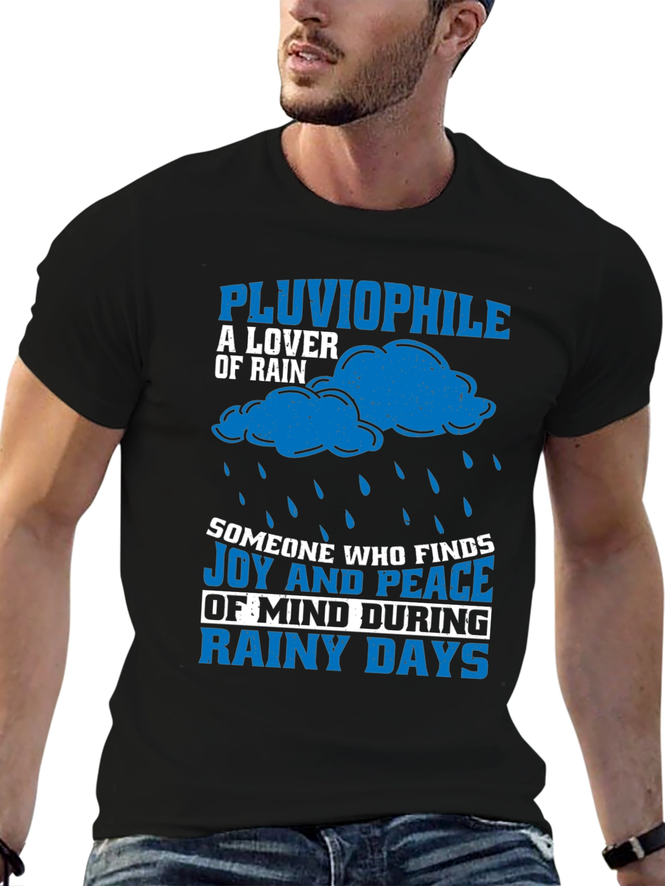 Pluviophile Rain Lover Graphic T-Shirt