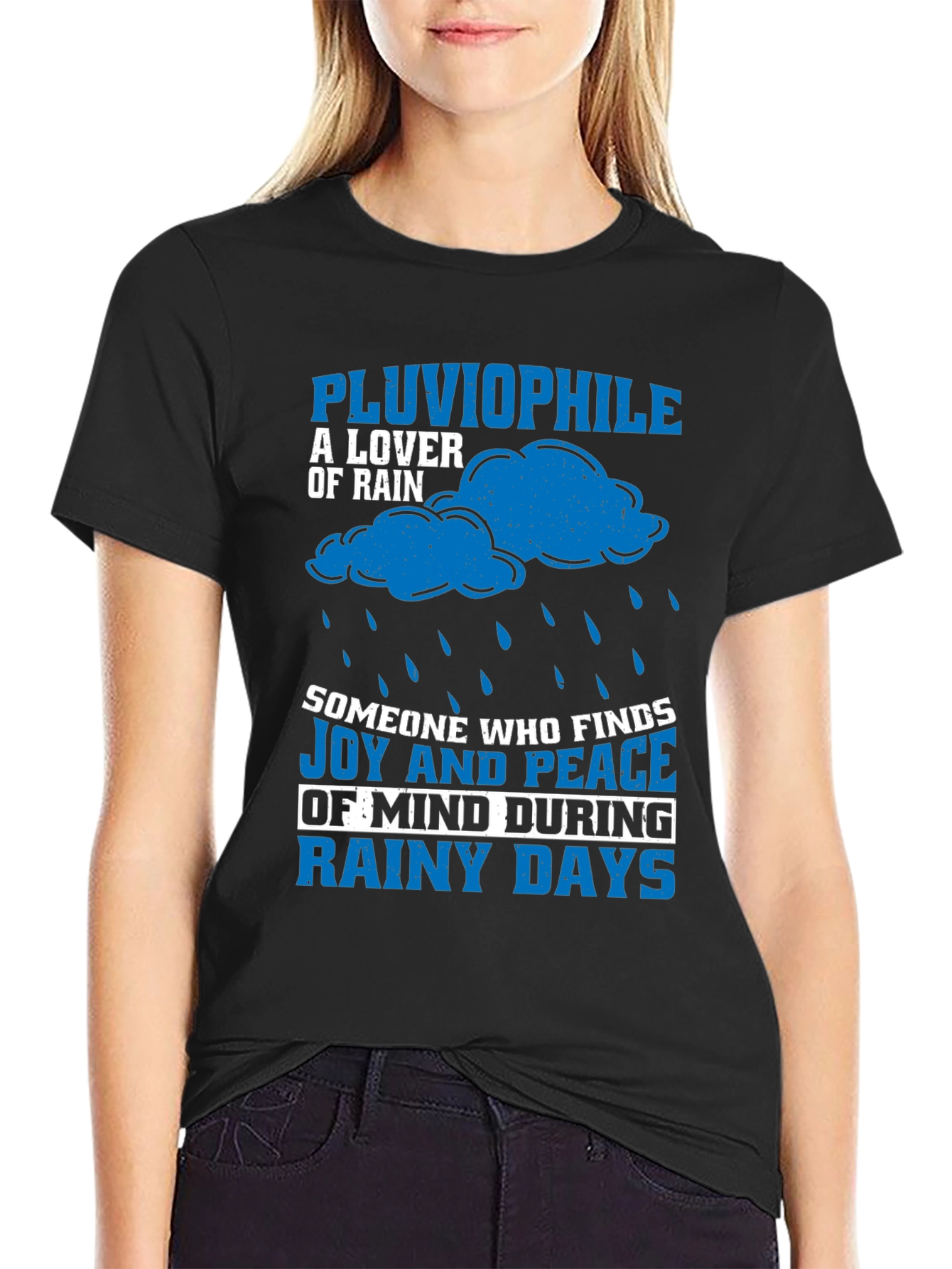 Pluviophile Rain Lover Graphic T-Shirt
