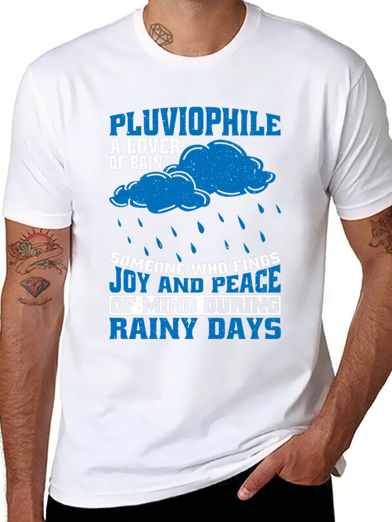 Pluviophile Rain Lover Graphic T-Shirt