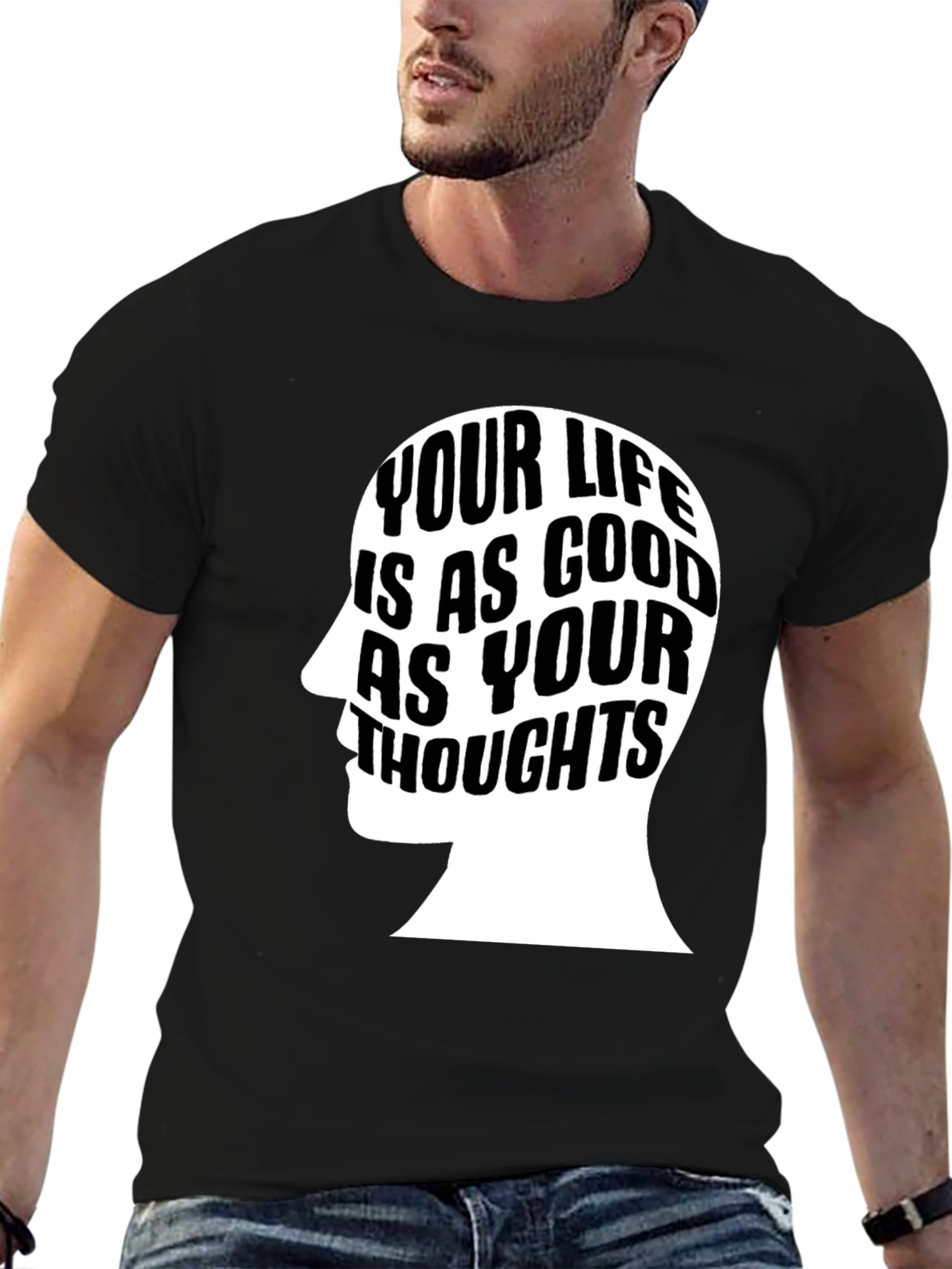 Motivational Your Life T-Shirt - Black