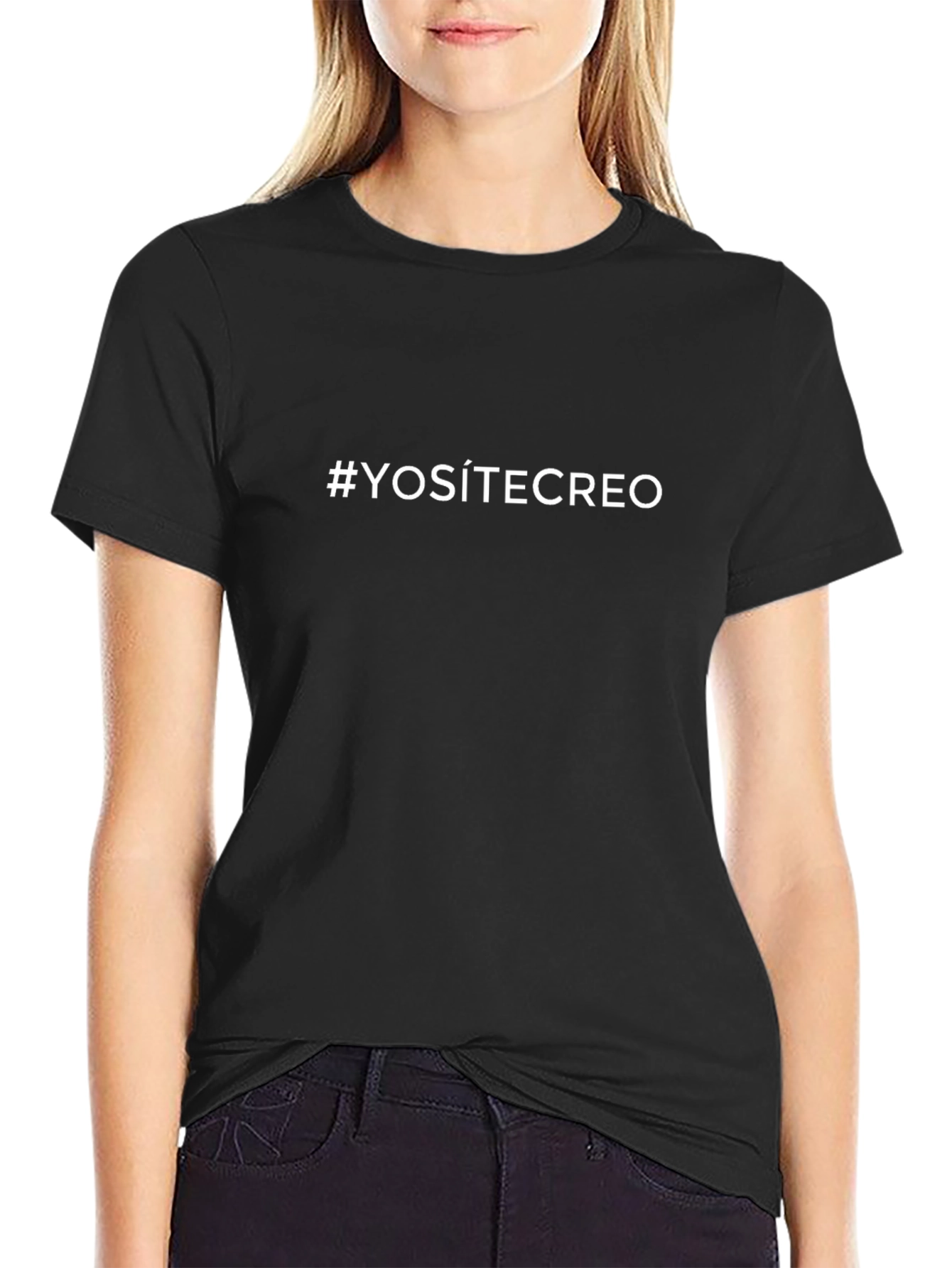 #YOSÍTECREO Black T-Shirt