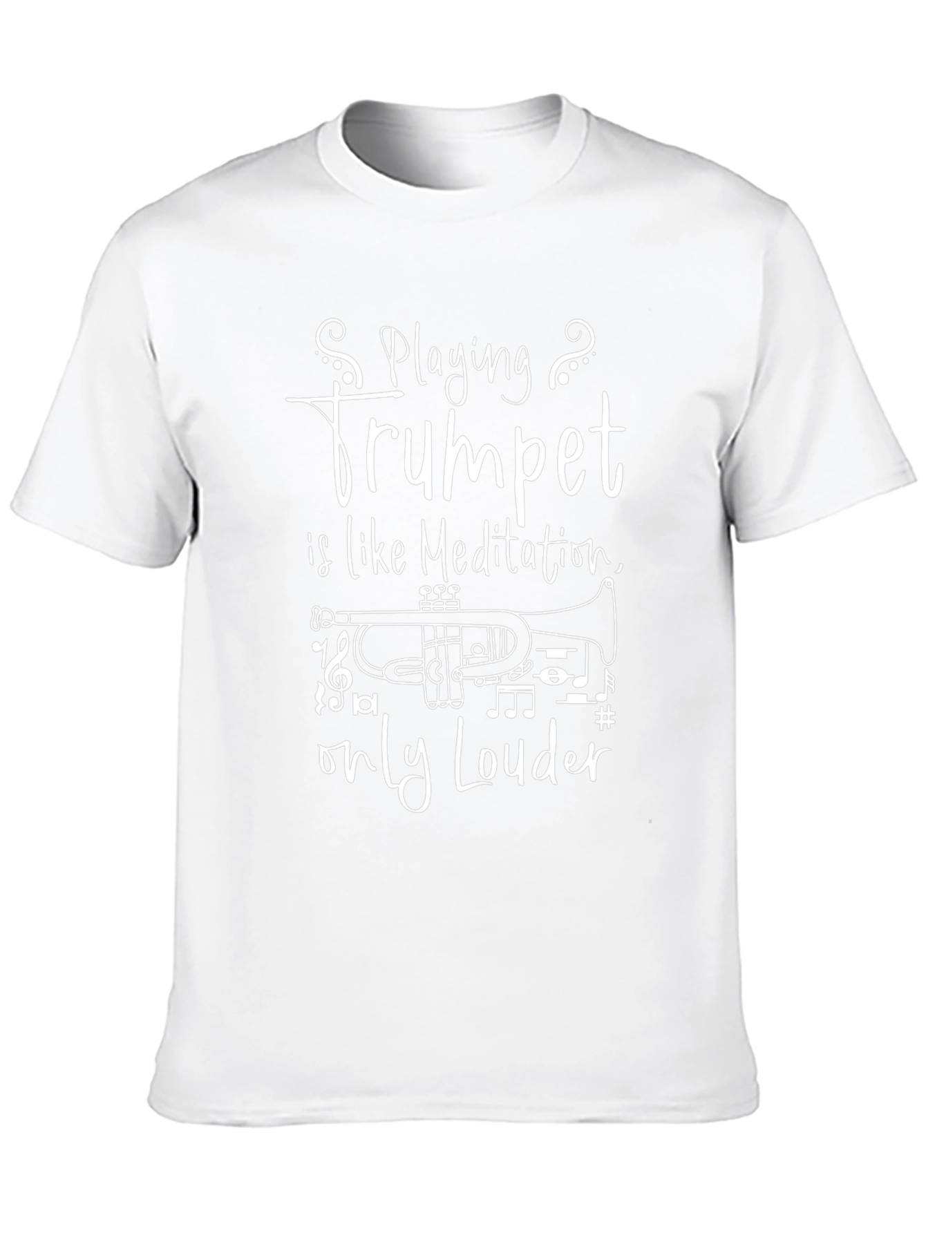 Trumpet Meditation T-Shirt - Musician Gift