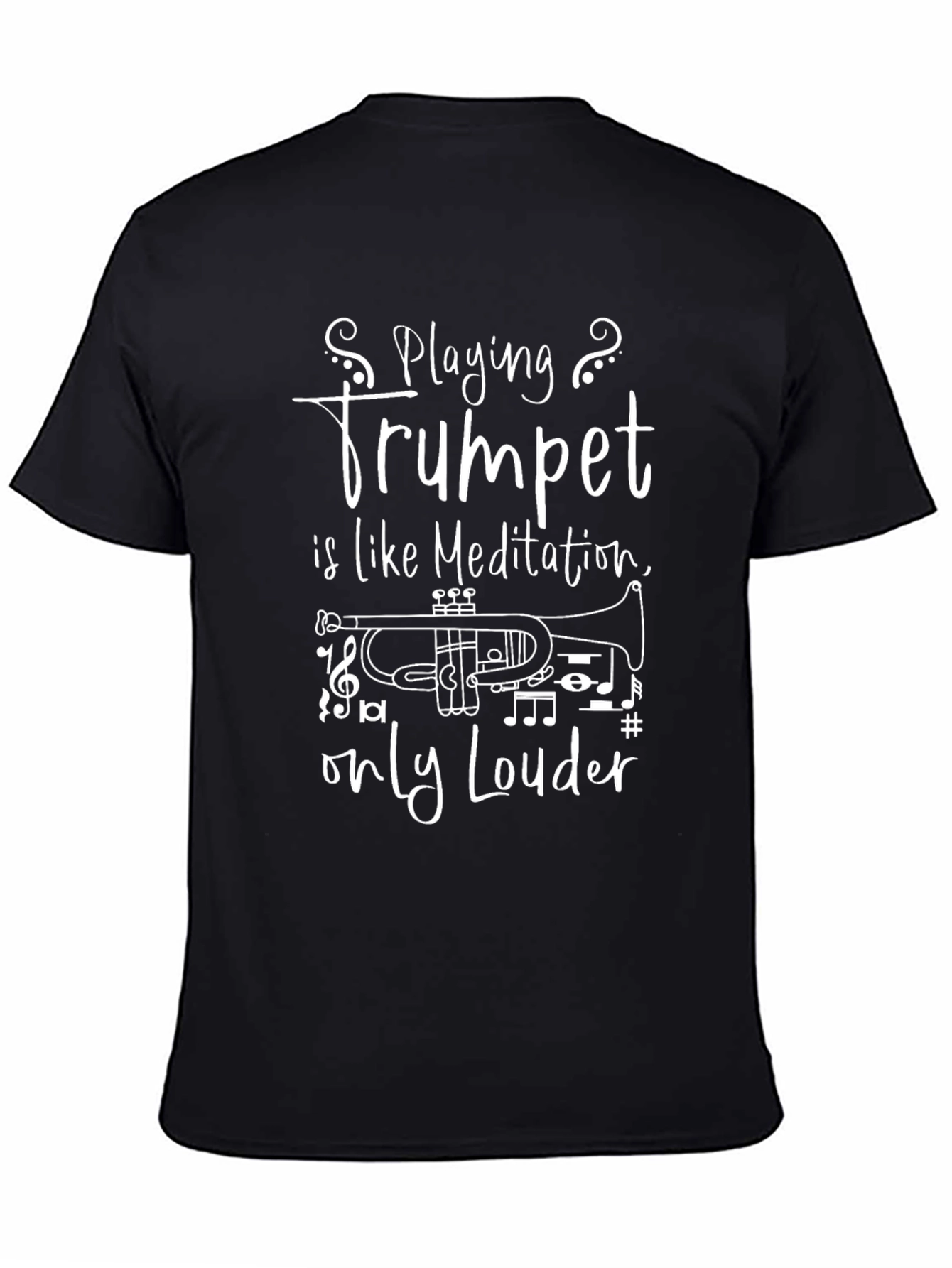 Trumpet Meditation T-Shirt - Musician Gift