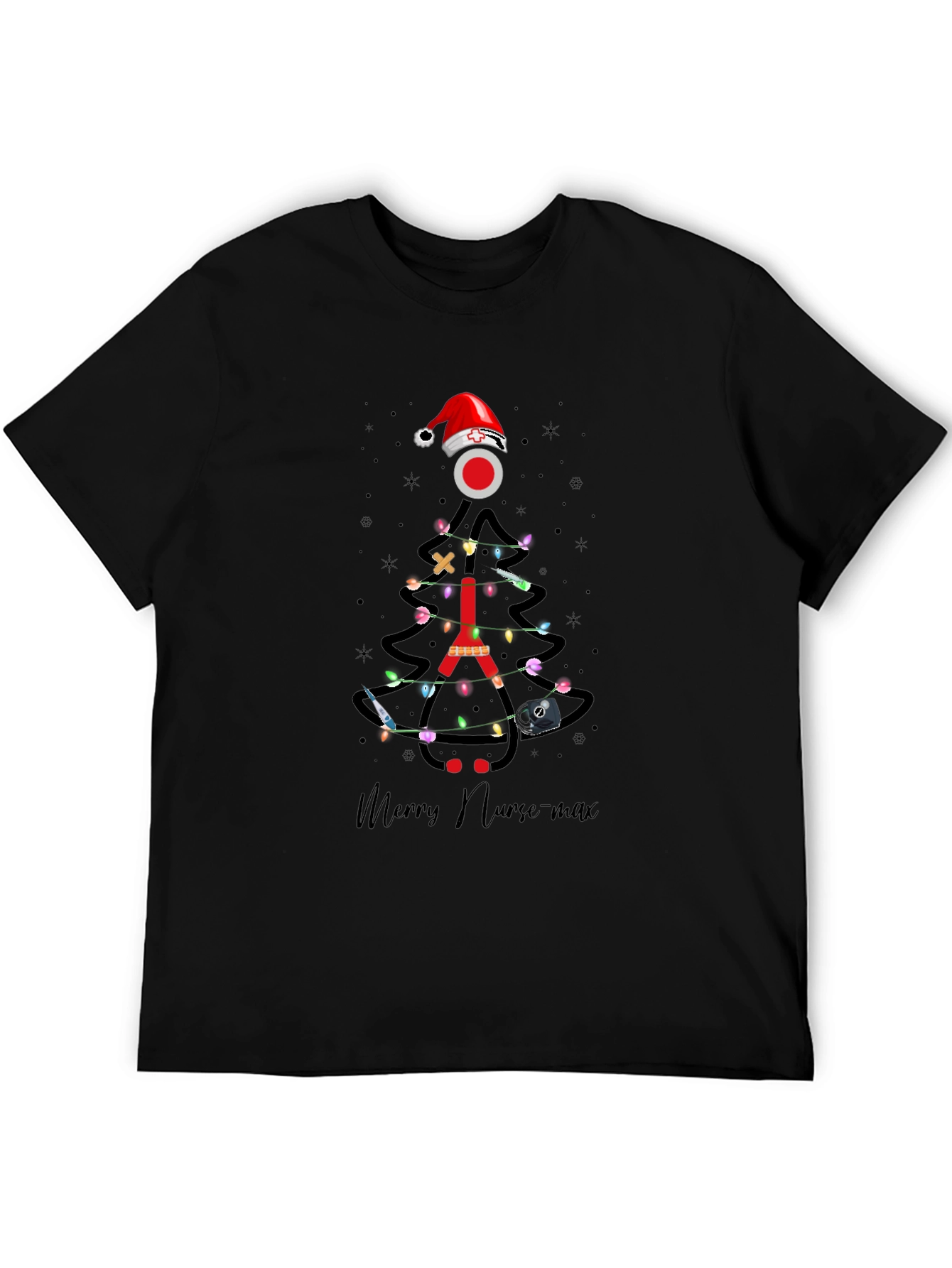 Merry Nurse-max Christmas Tree T-Shirt