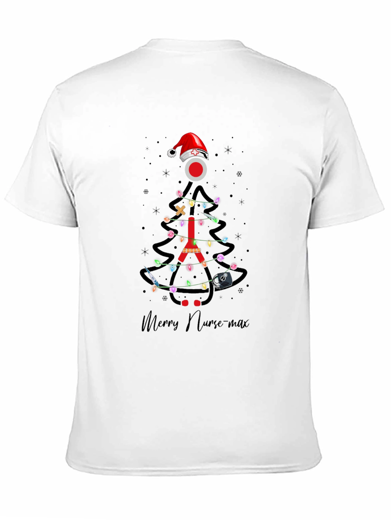 Merry Nurse-max Christmas Tree T-Shirt