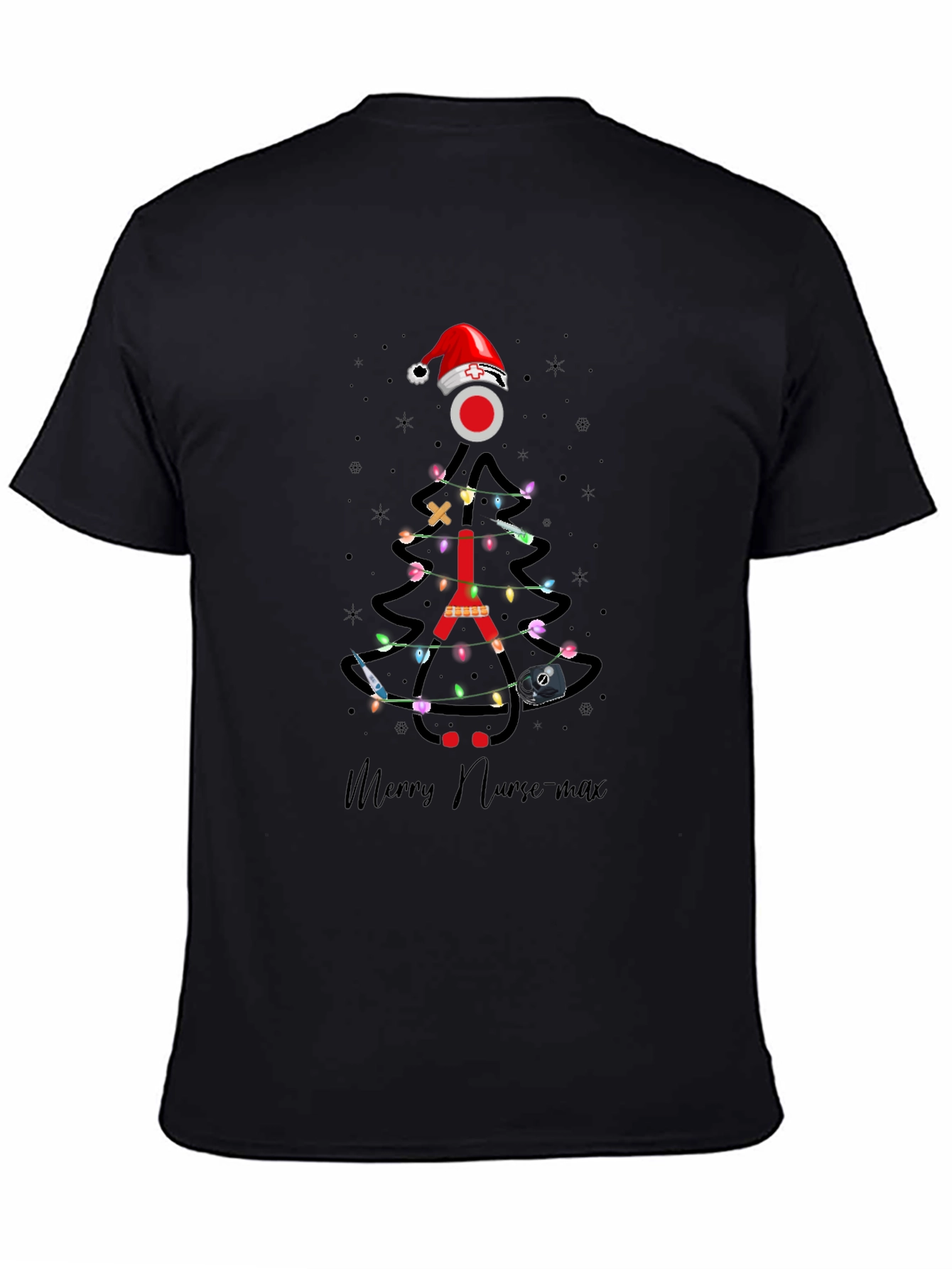 Merry Nurse-max Christmas Tree T-Shirt