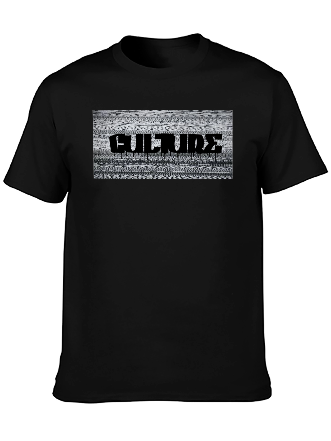 Culture Drip Black Graphic T-Shirt