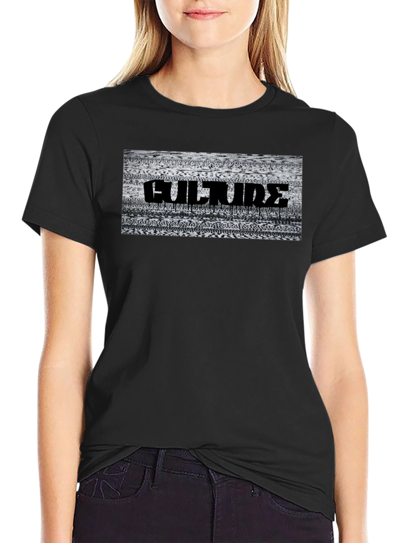 Culture Drip Black Graphic T-Shirt