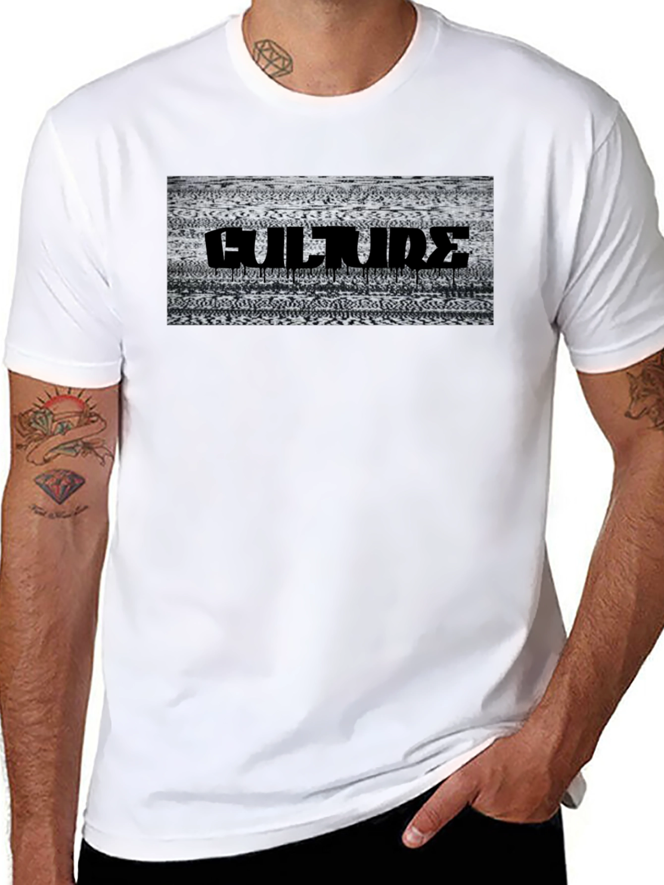 Culture Drip Black Graphic T-Shirt
