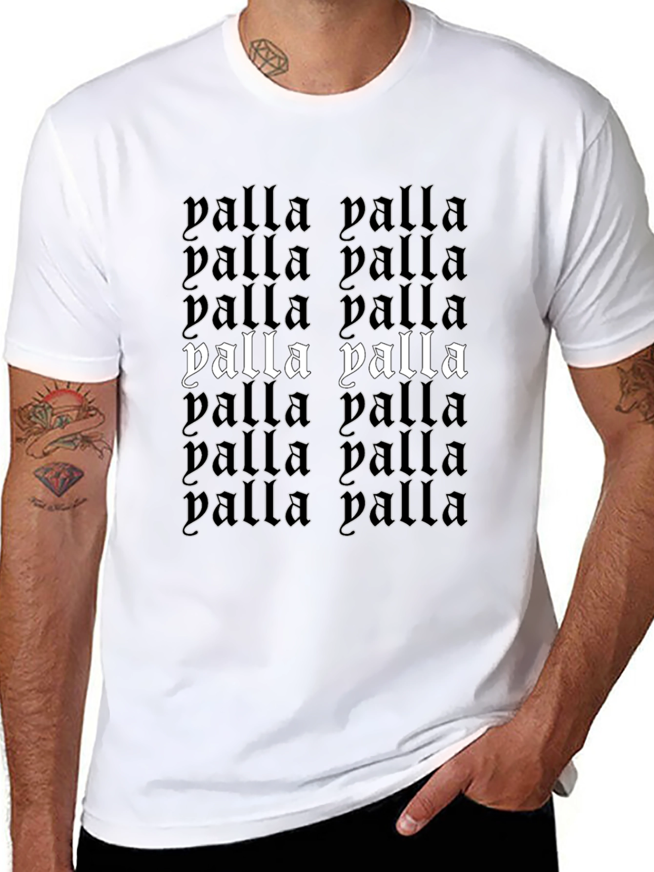 Palla Black Graphic Tee - Streetwear Style