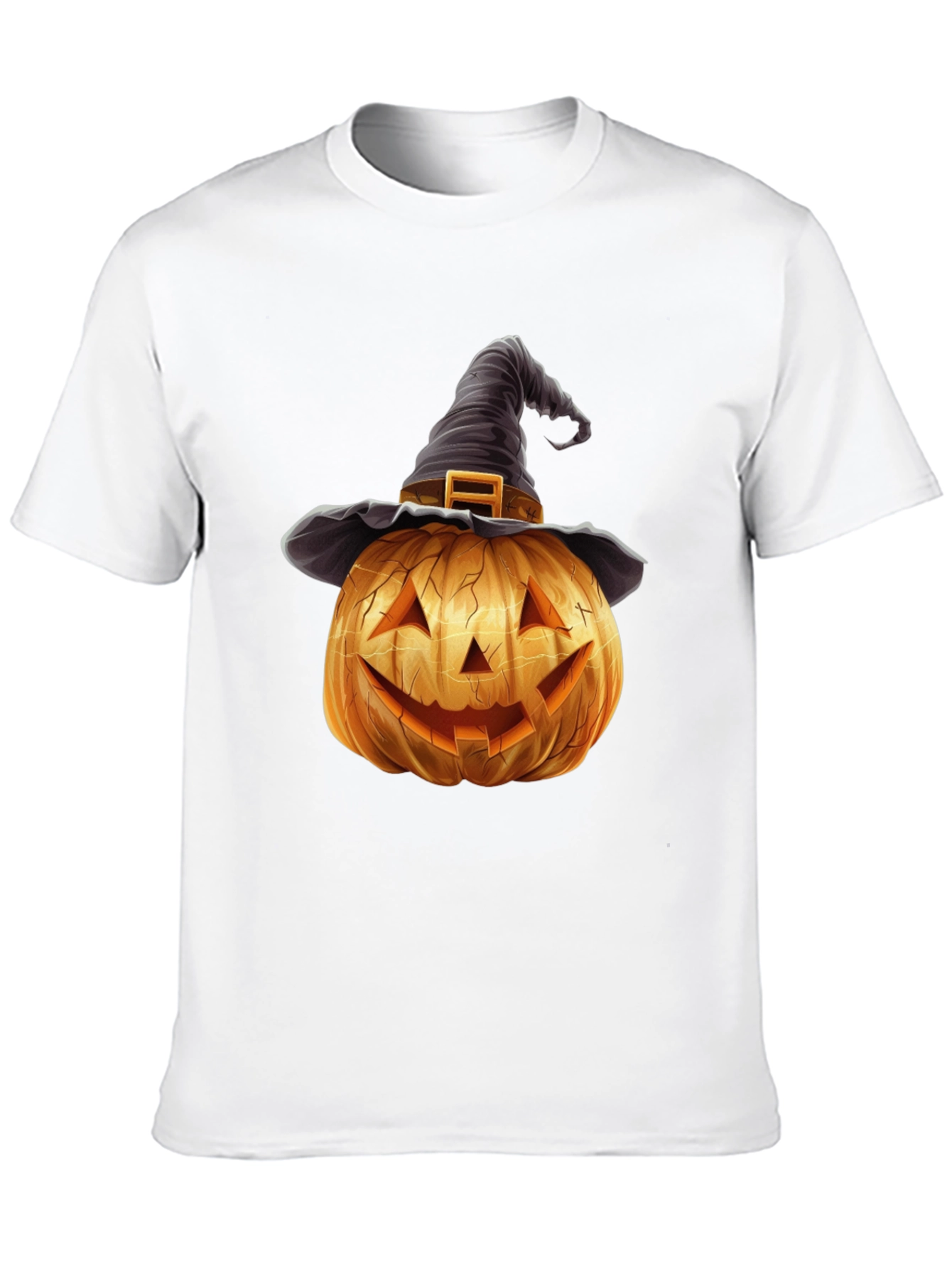 Halloween Pumpkin Witch Hat T-Shirt