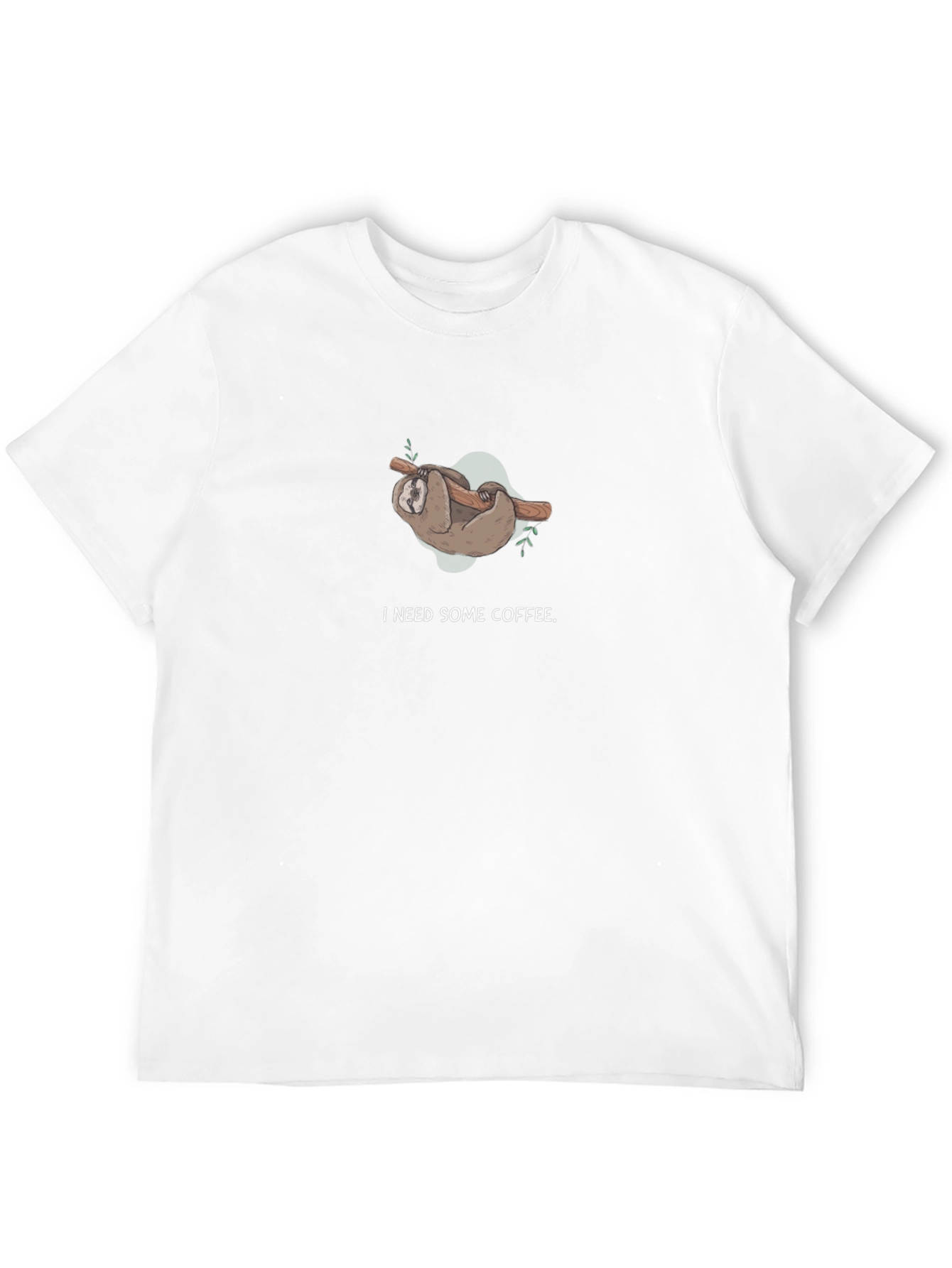 Funny Sloth I Need Some Coffee T-Shirt
