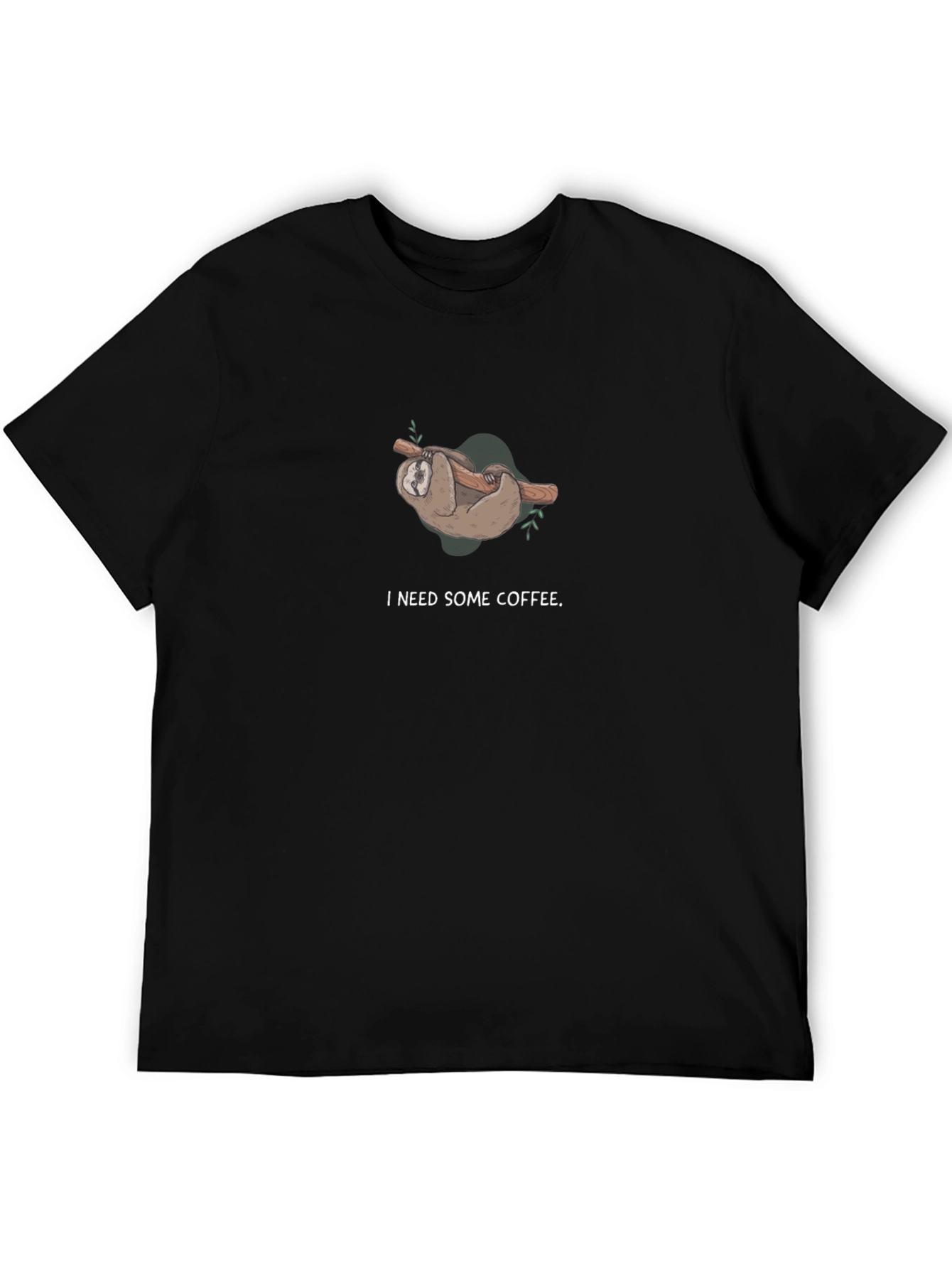 Funny Sloth I Need Some Coffee T-Shirt