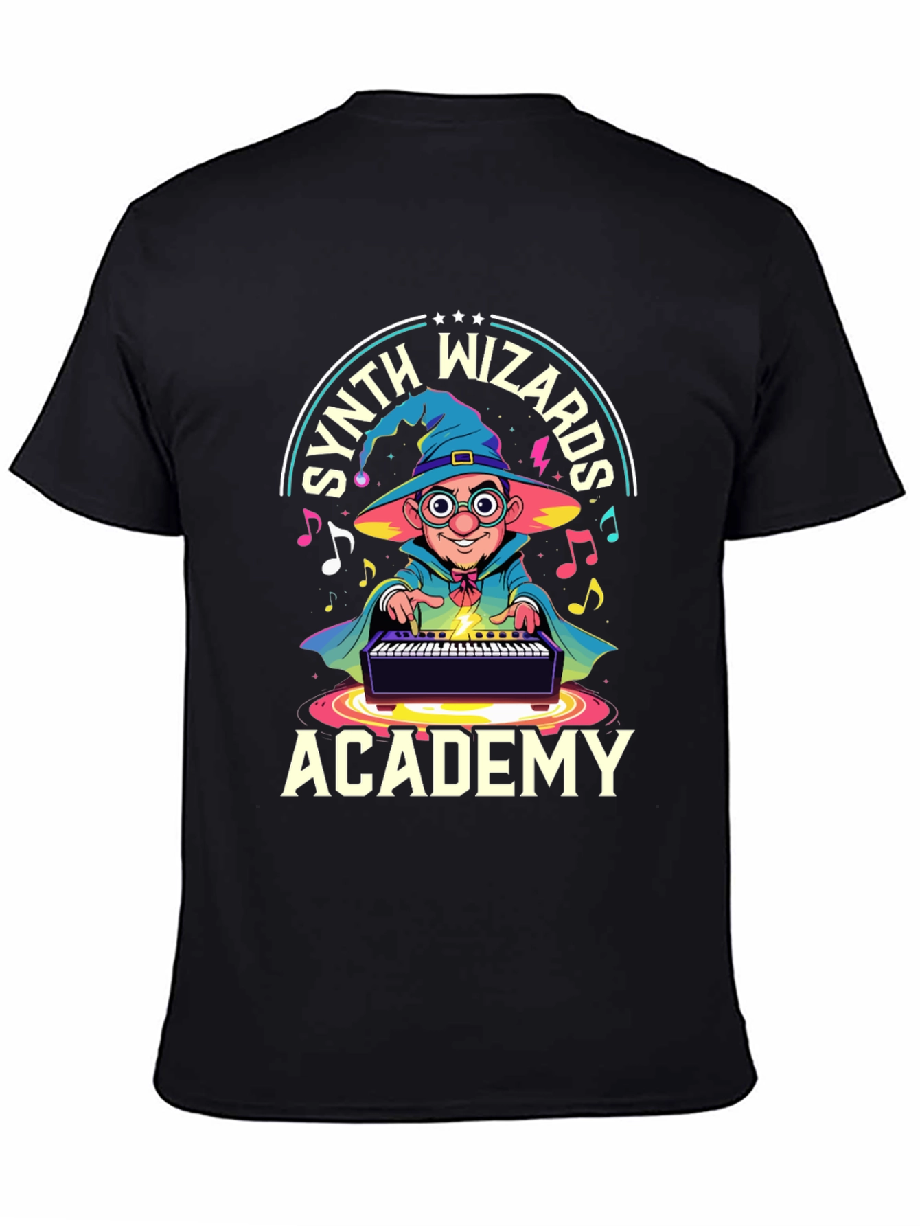 Synth Wizards Academy T-Shirt - Musician Wizard Tee