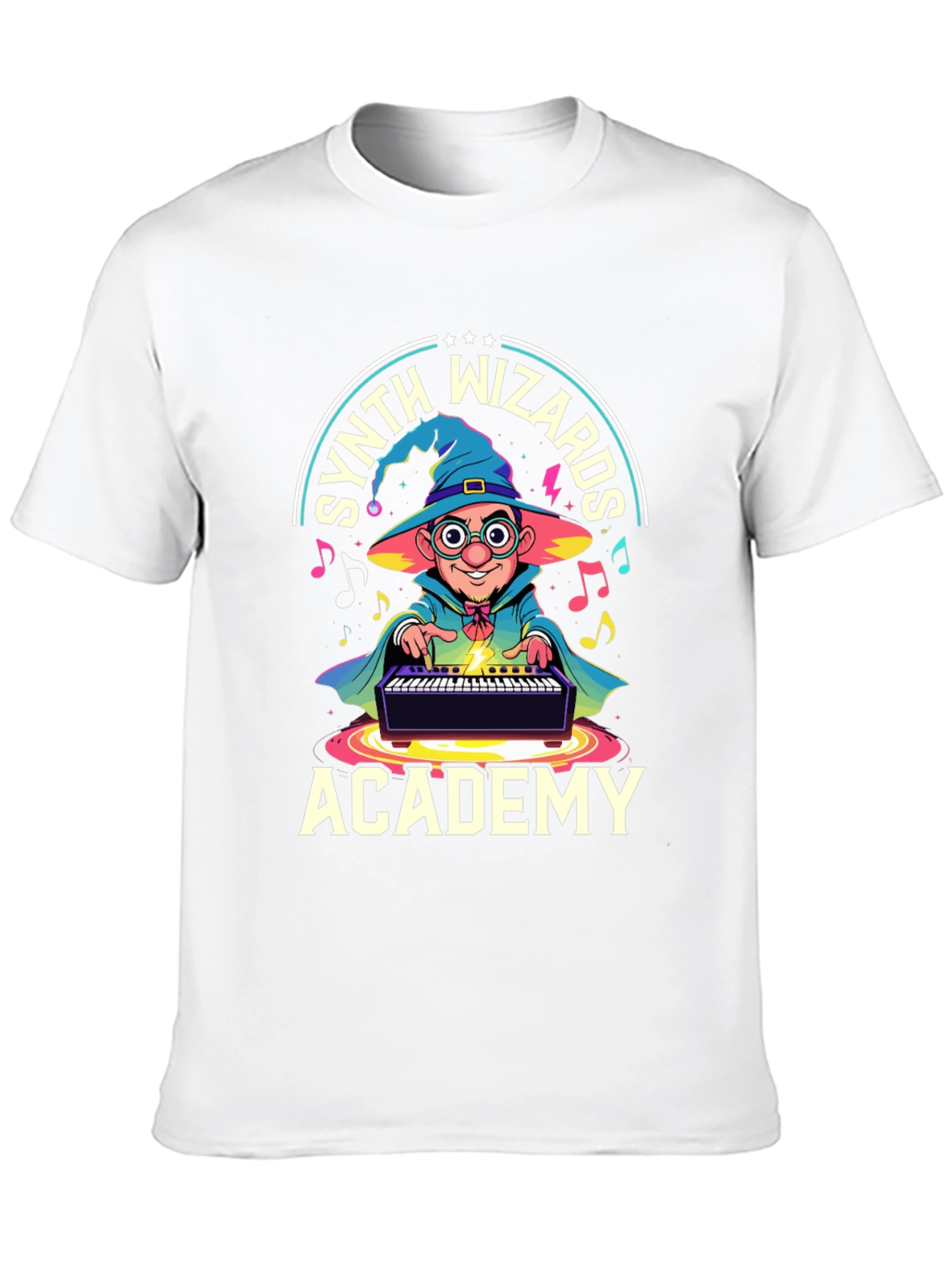 Synth Wizards Academy T-Shirt - Musician Wizard Tee