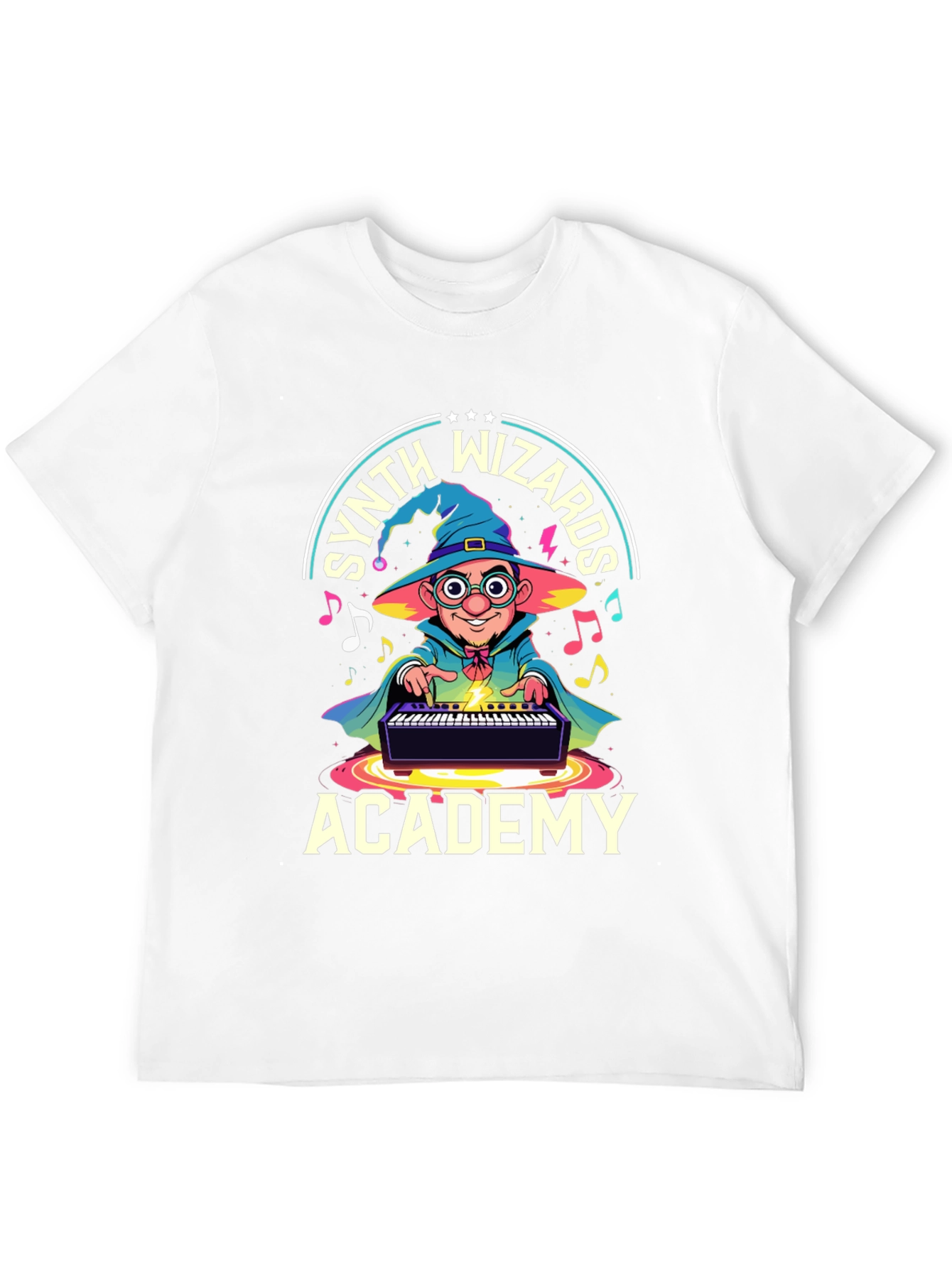 Synth Wizards Academy T-Shirt - Musician Wizard Tee