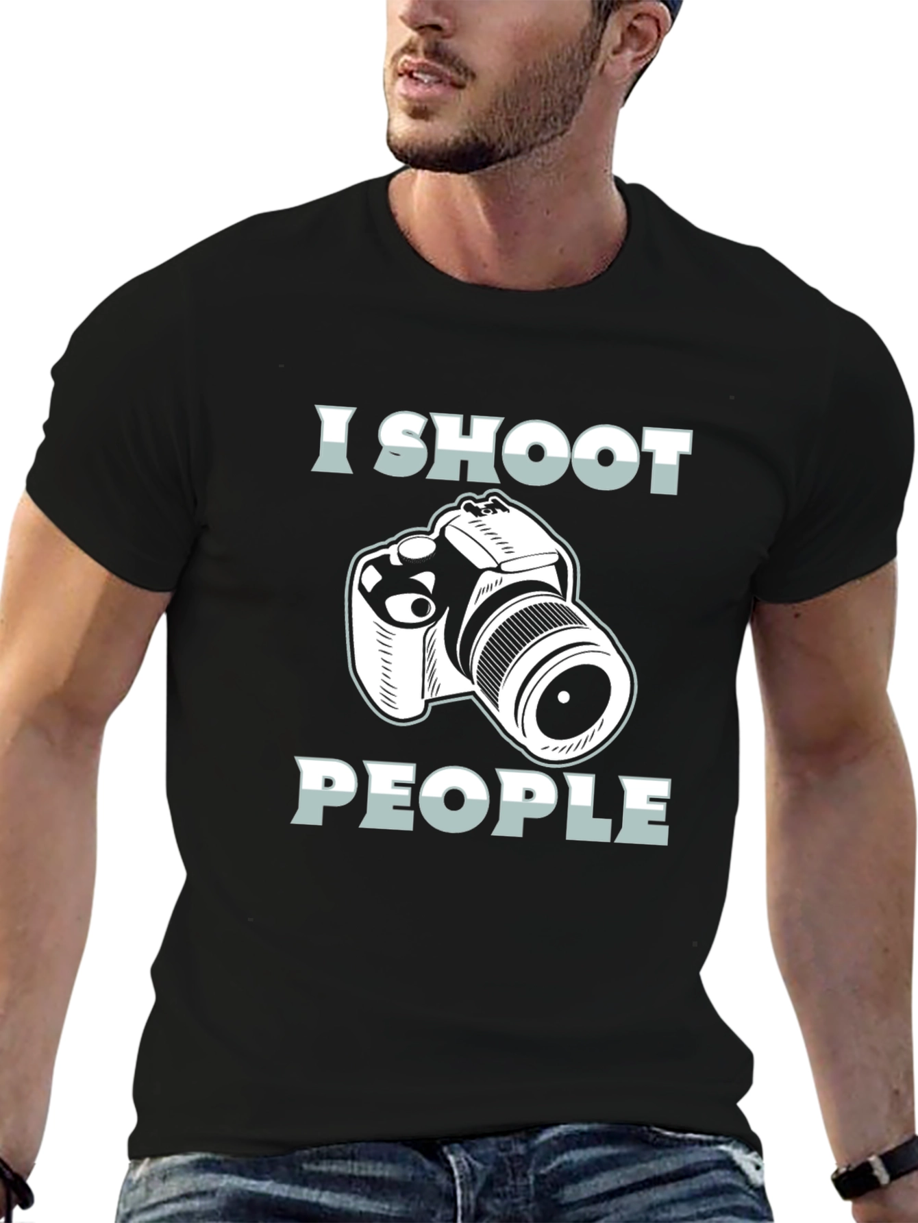 I Shoot People Camera Graphic T-Shirt