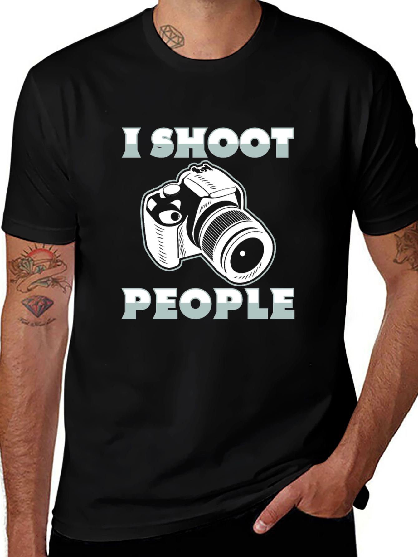 I Shoot People Camera Graphic T-Shirt