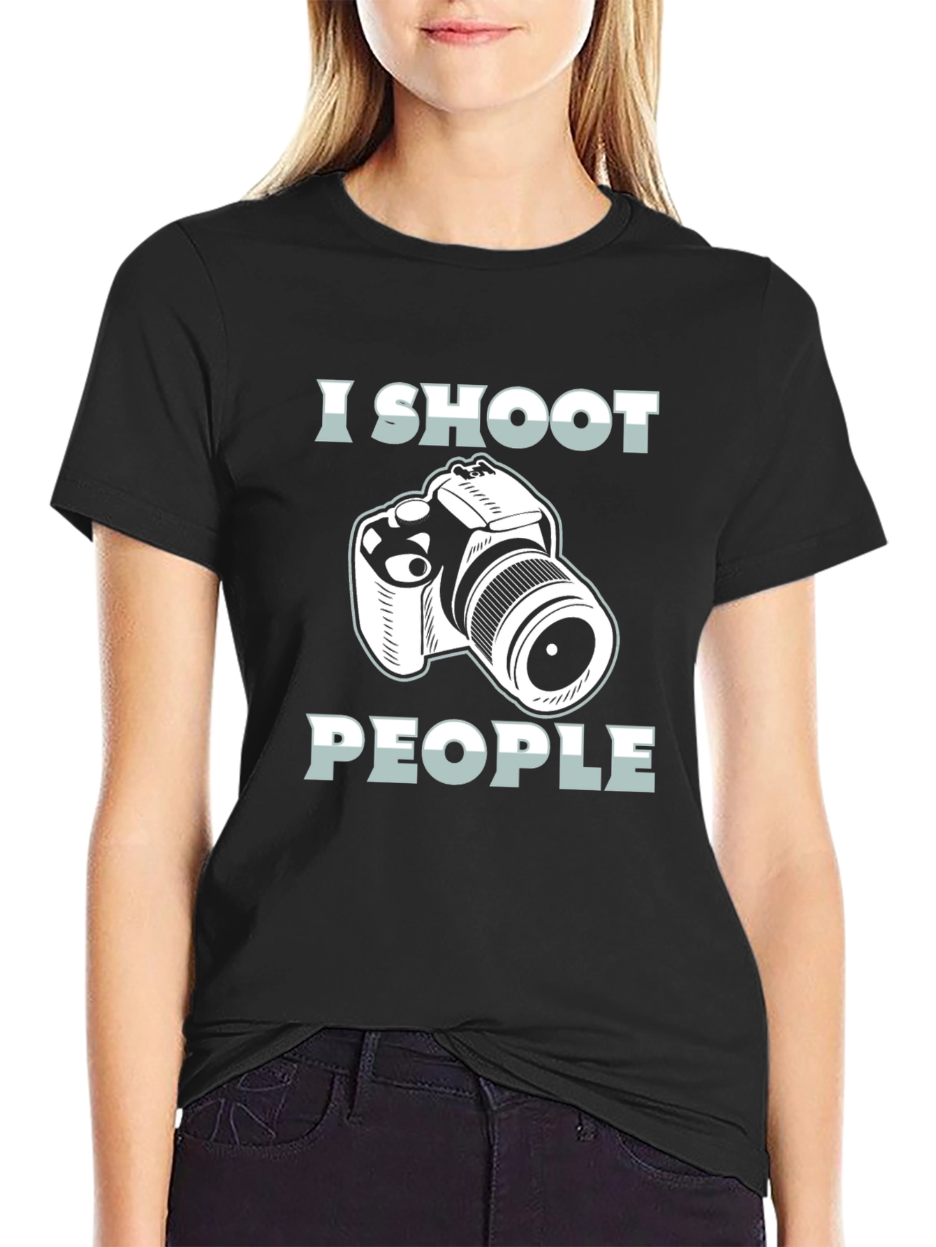 I Shoot People Camera Graphic T-Shirt