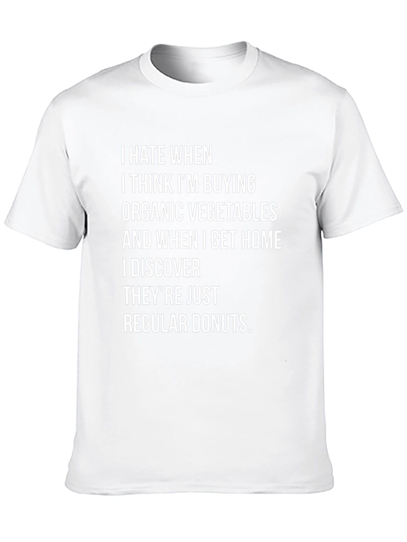 Funny Organic Vegetable Donuts T-Shirt