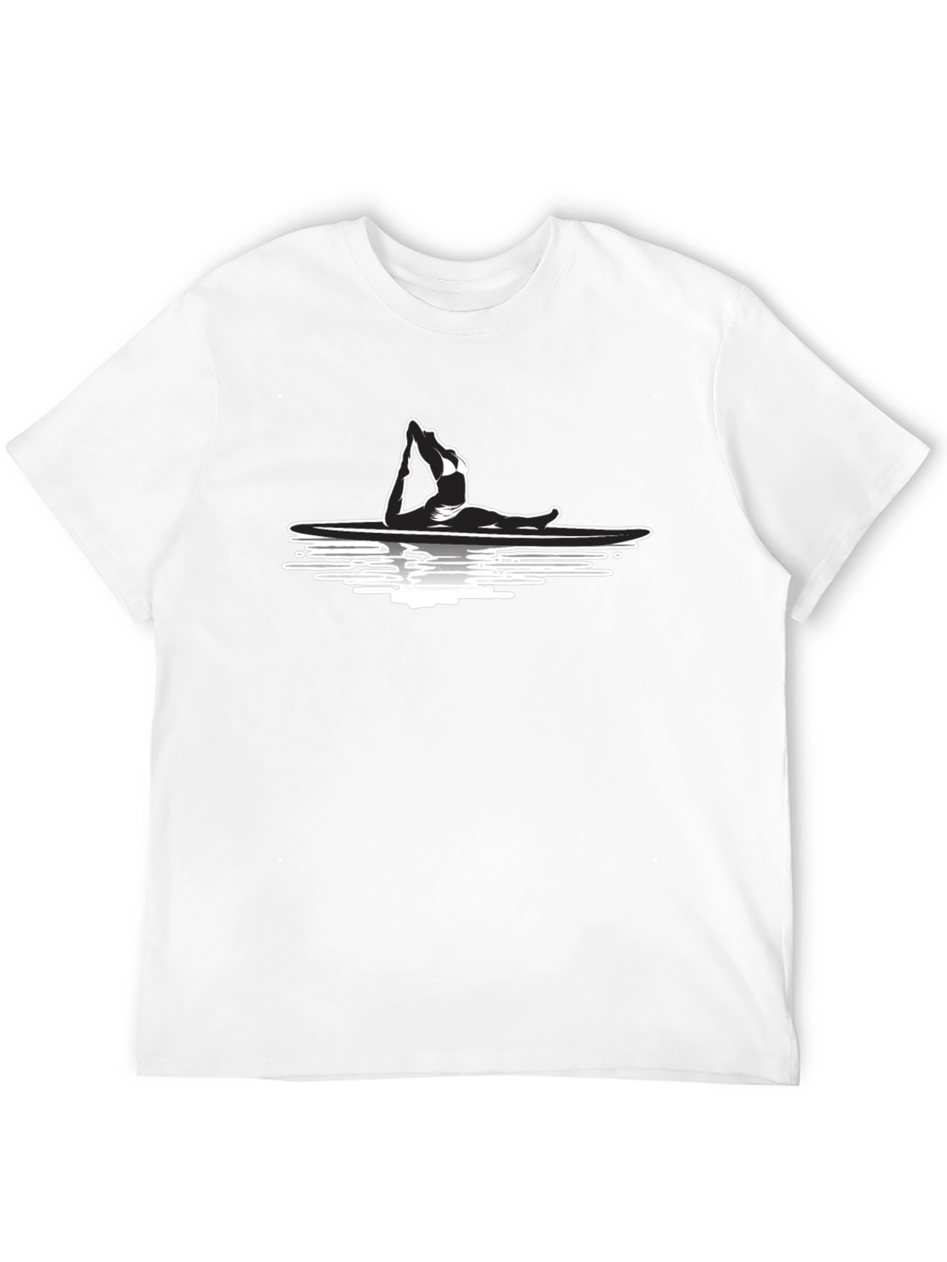 Yoga Paddle Boarding Graphic Tee - Black