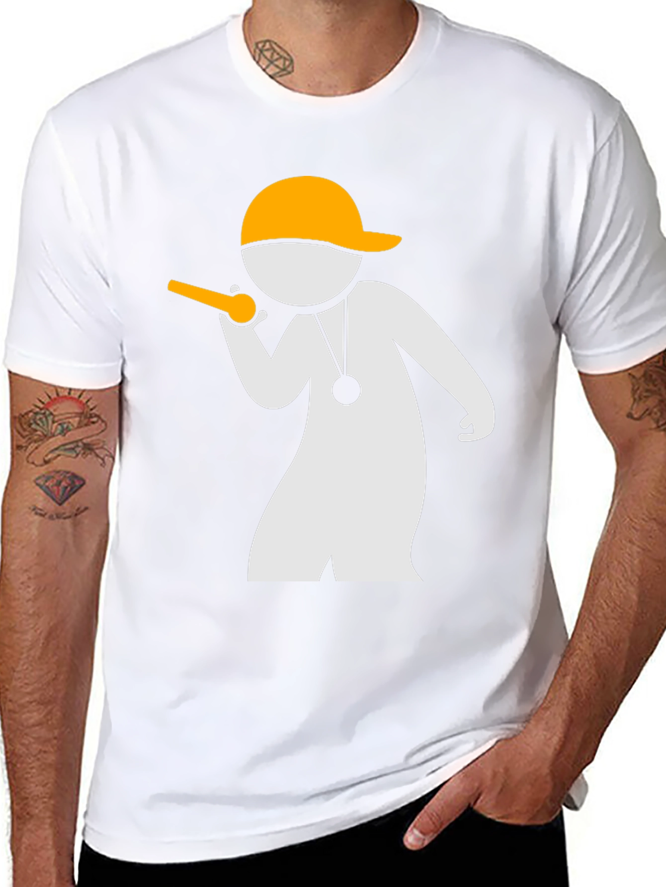 Coach Stick Figure Black T-Shirt