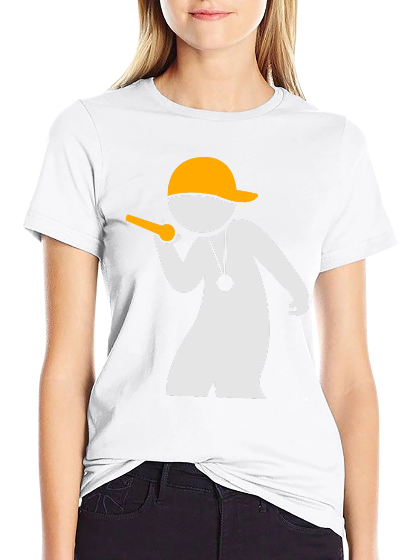 Coach Stick Figure Black T-Shirt