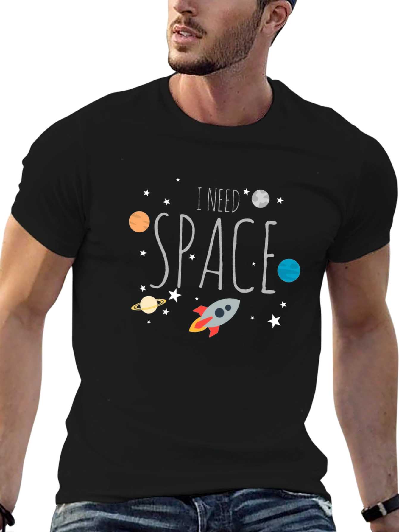 I Need Space T-Shirt Galaxy Design Tee