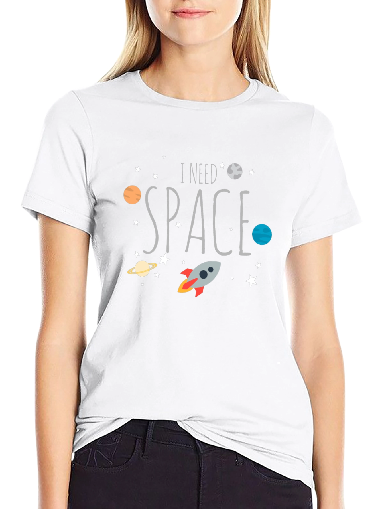 I Need Space T-Shirt Galaxy Design Tee