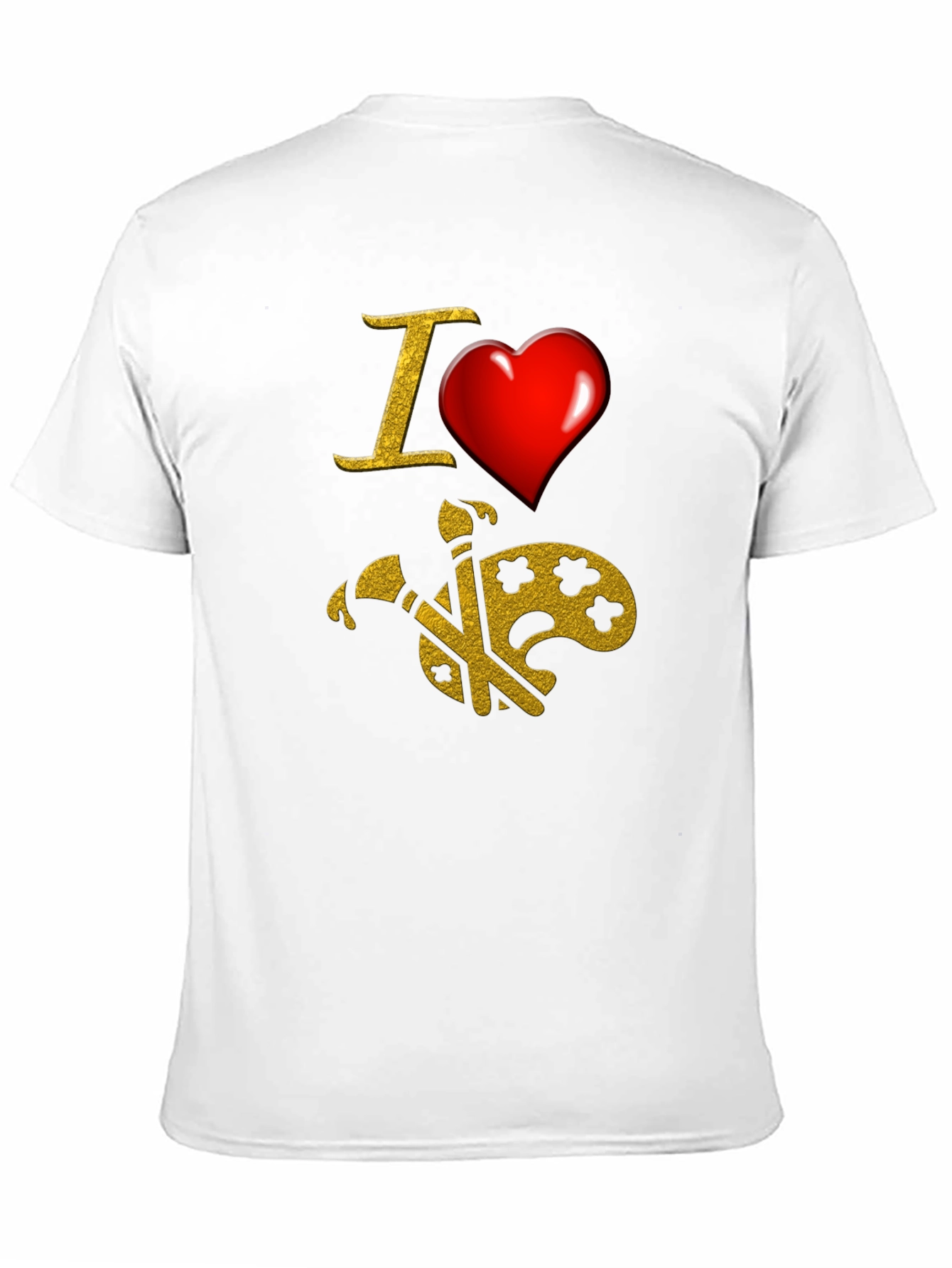I Love Art Graphic T-Shirt - Black