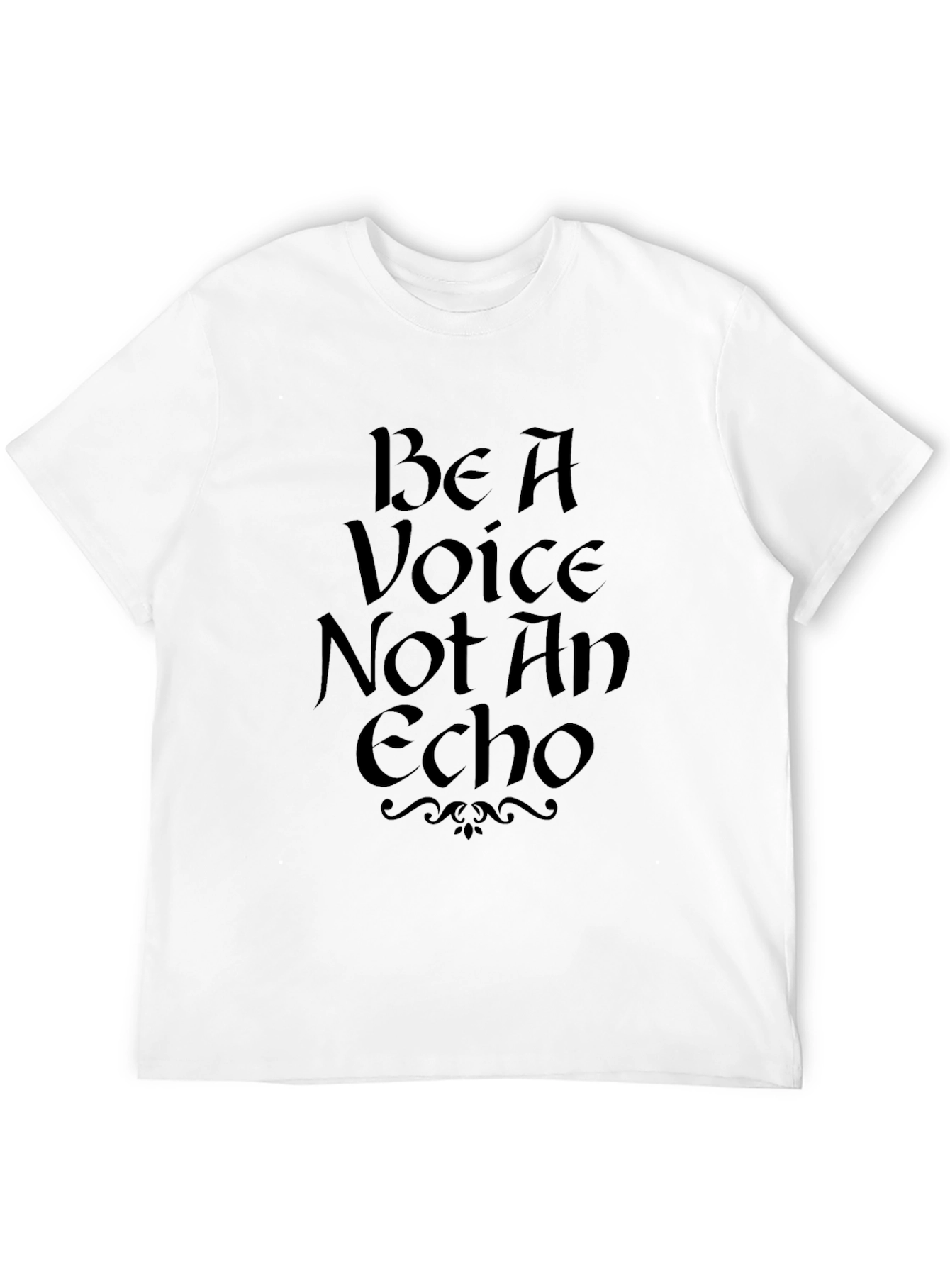 Be A Voice Tee - Black Graphic T-Shirt