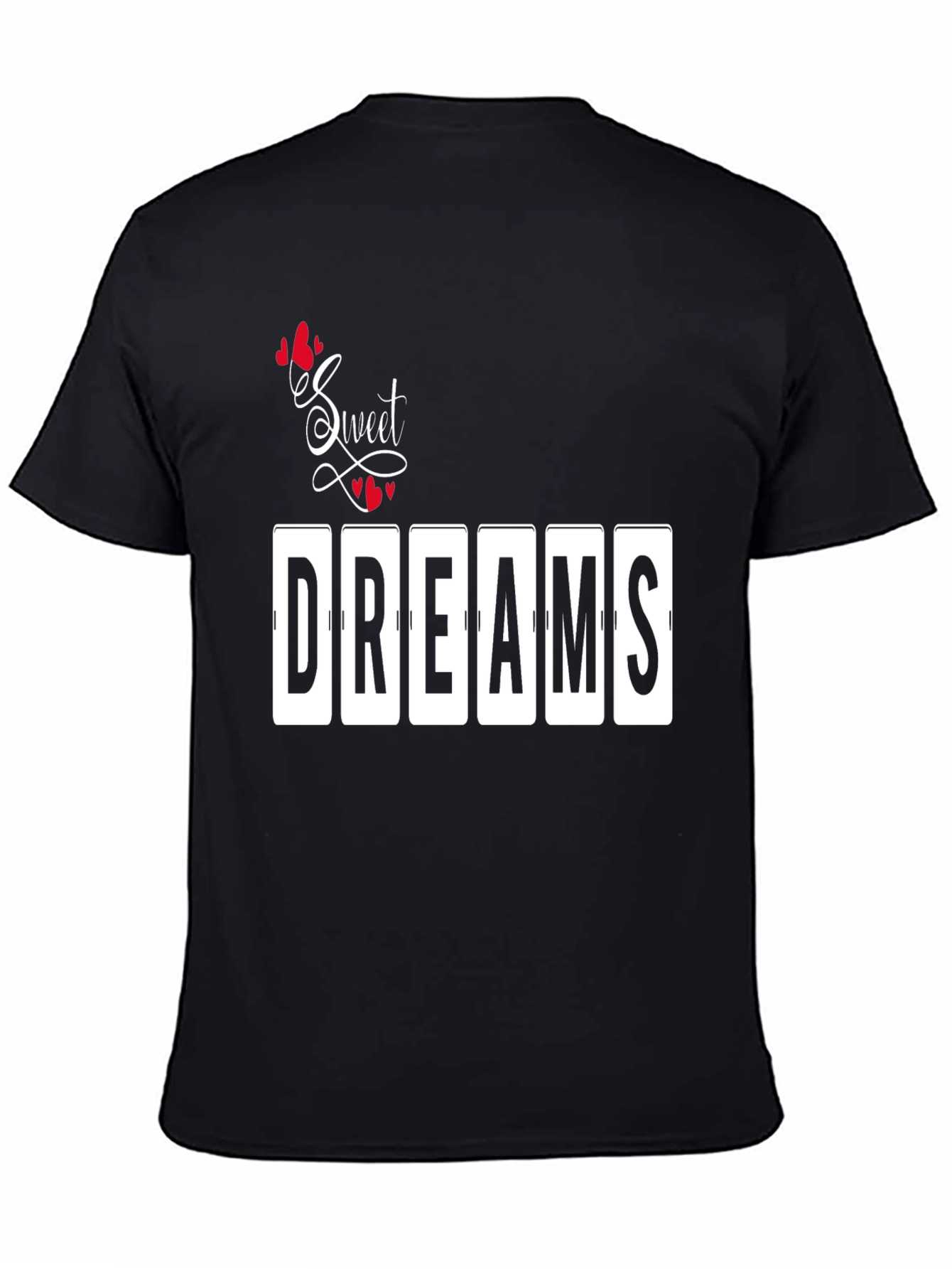 Sweet Dreams Graphic Print Tee - Black